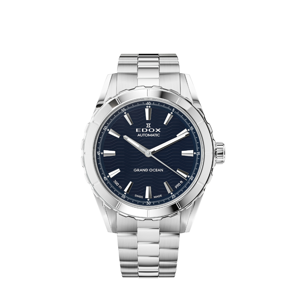 Edox Grand Ocean Automatic Blue Dial 40mm Watch 801403MBUIN