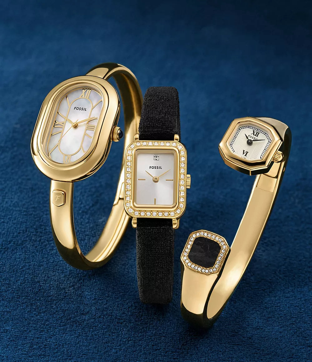 Fossil Sloan Three Hand Gold Stainless Steel Watch ES5444