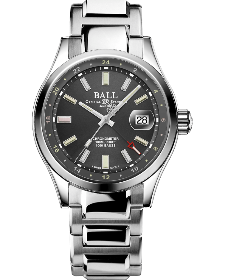 Ball Engineer III Endurance 1917 GMT Rainbow Tubes GM9100C S2C GYR