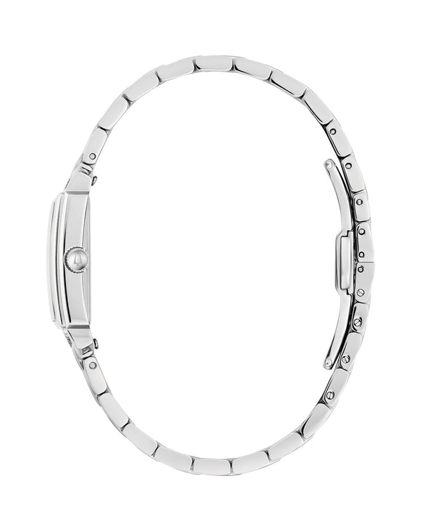 Bulova Classic Diamond Stainless Steel White Dial Watch 96P244