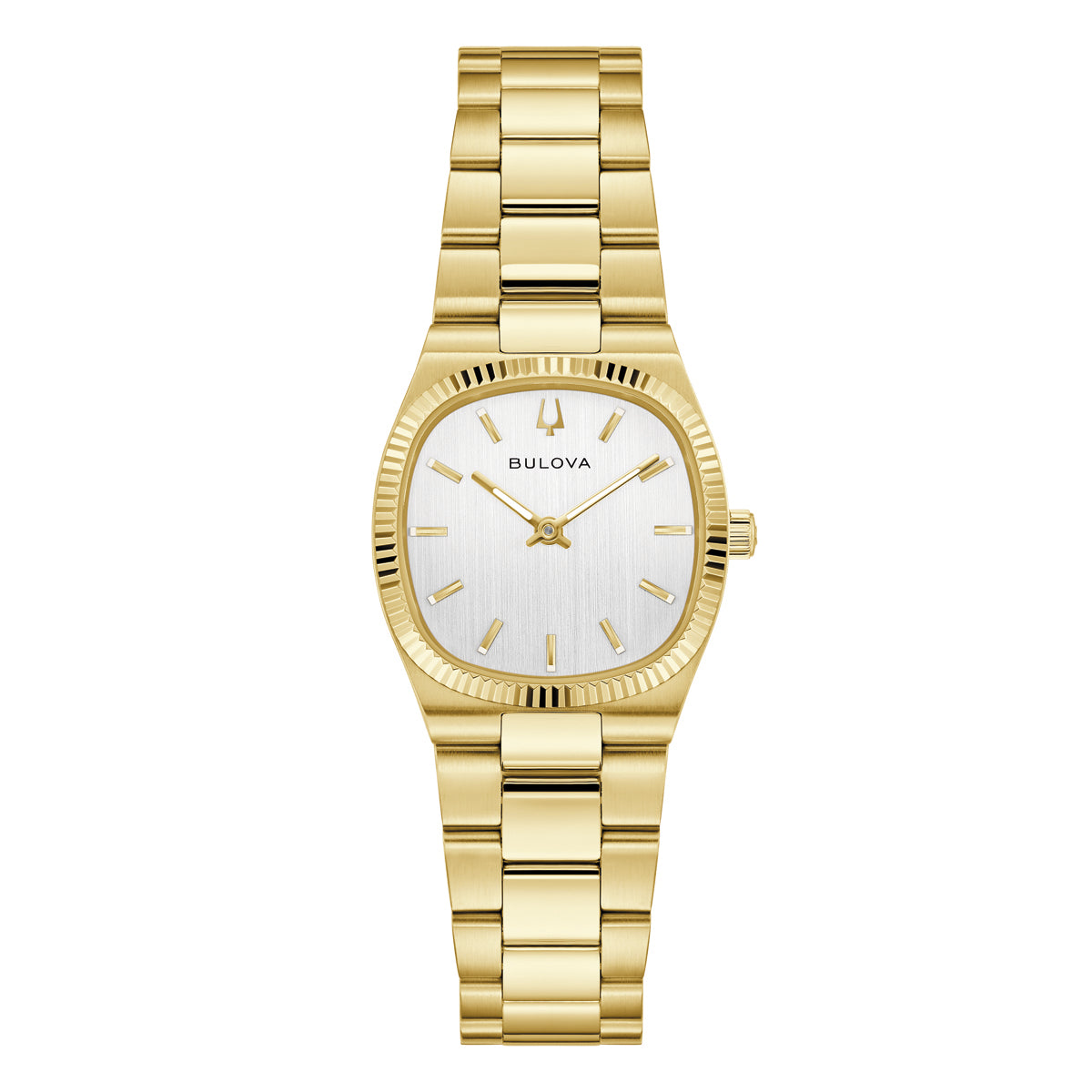 Bulova Super Seville Silver Dial Stainless Steel Watch 97L189