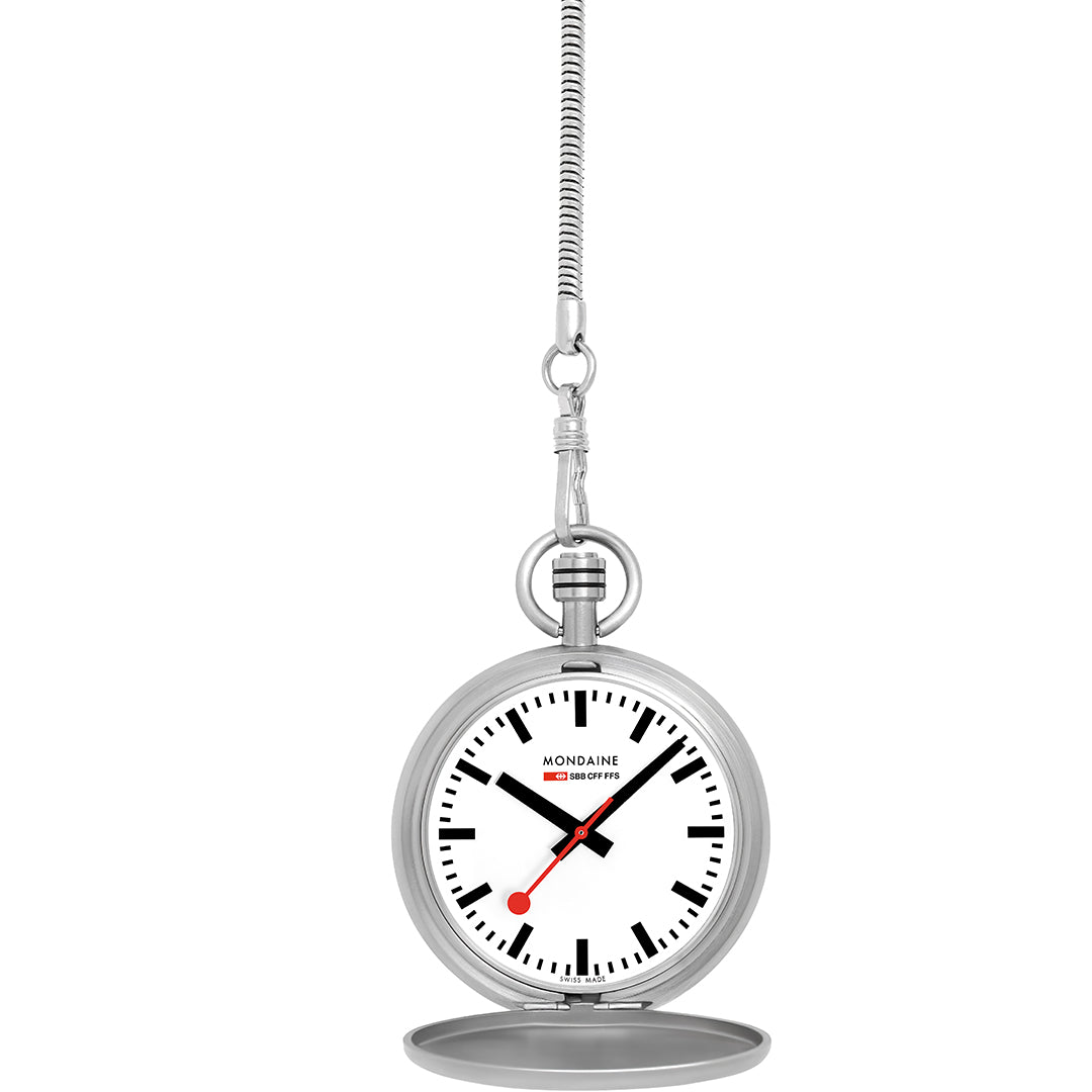 Mondaine Swiss Pocket Watch Special Edition 48mm Stainless Steel
