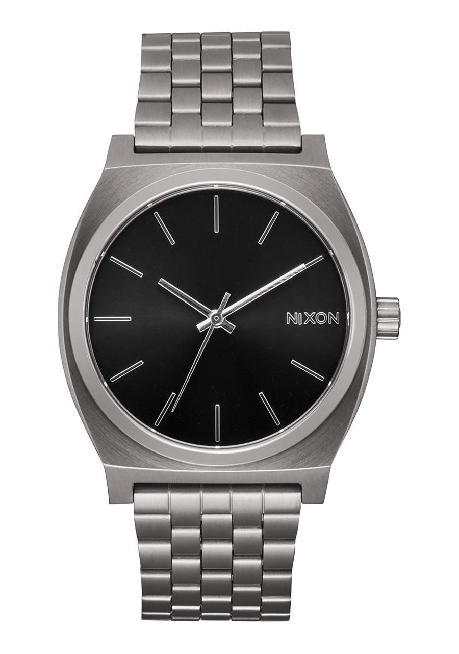 Nixon Time Teller Stainless Steel Black Dial Mens Watch A045-5084-00