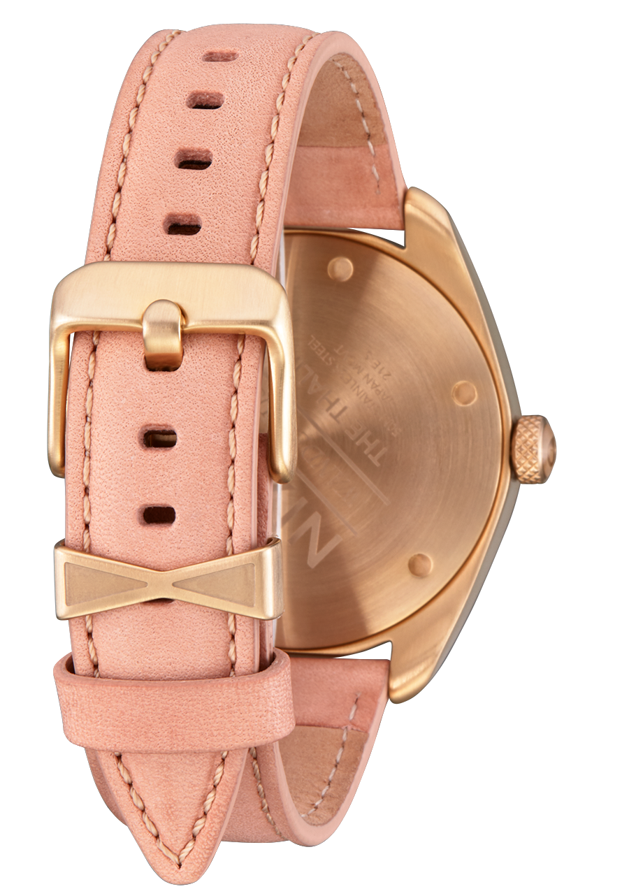 Nixon Thalia Leather Gold Dial Womens Watch A1343-5085-00