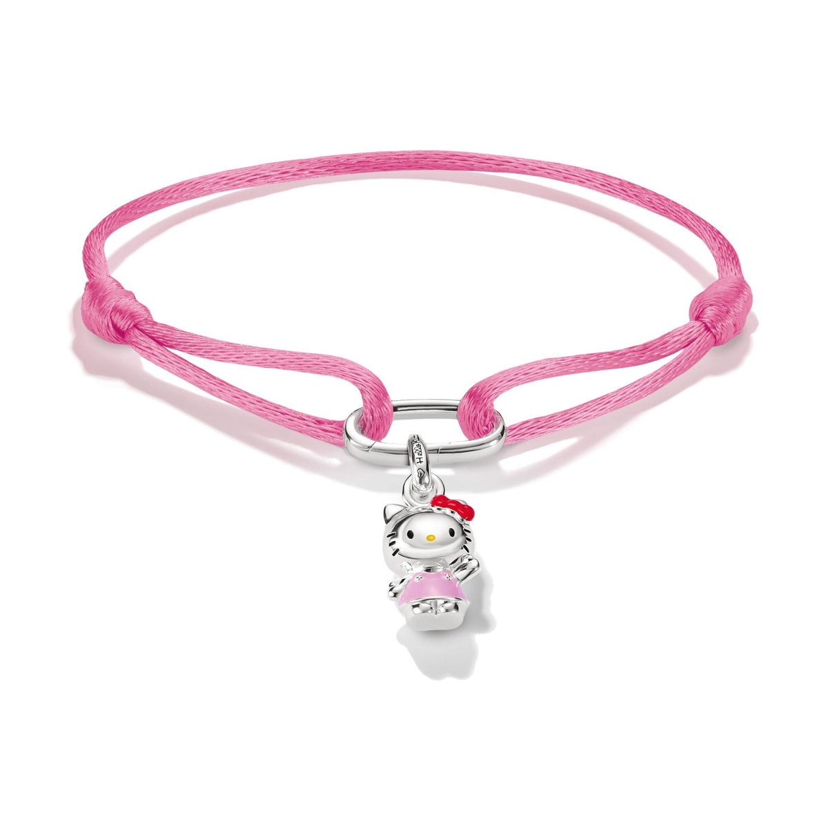 Thomas Sabo Hello Kitty Textile Bracelet Pink with Charm