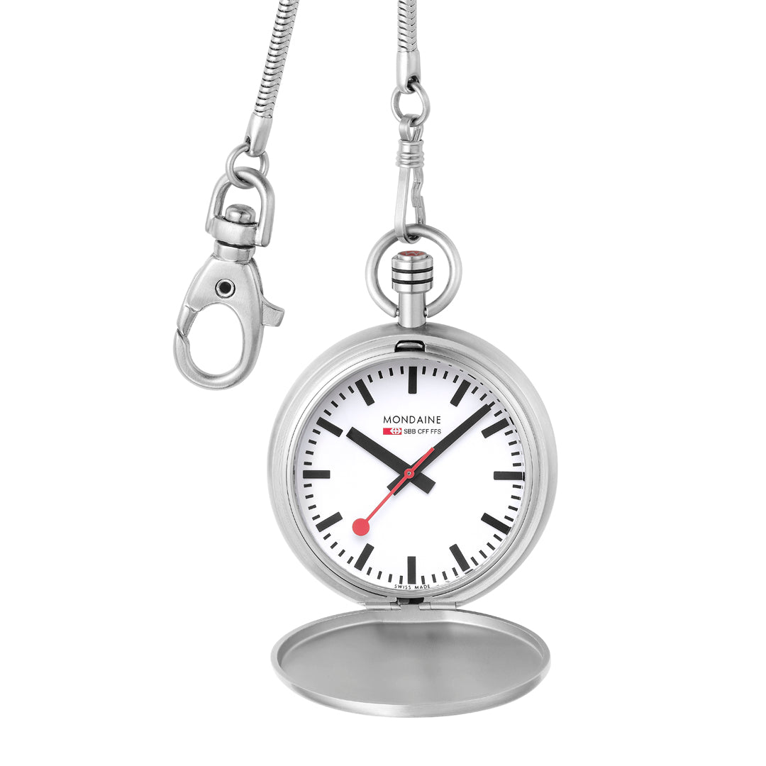 Mondaine Swiss Pocket Watch Special Edition 48mm Stainless Steel