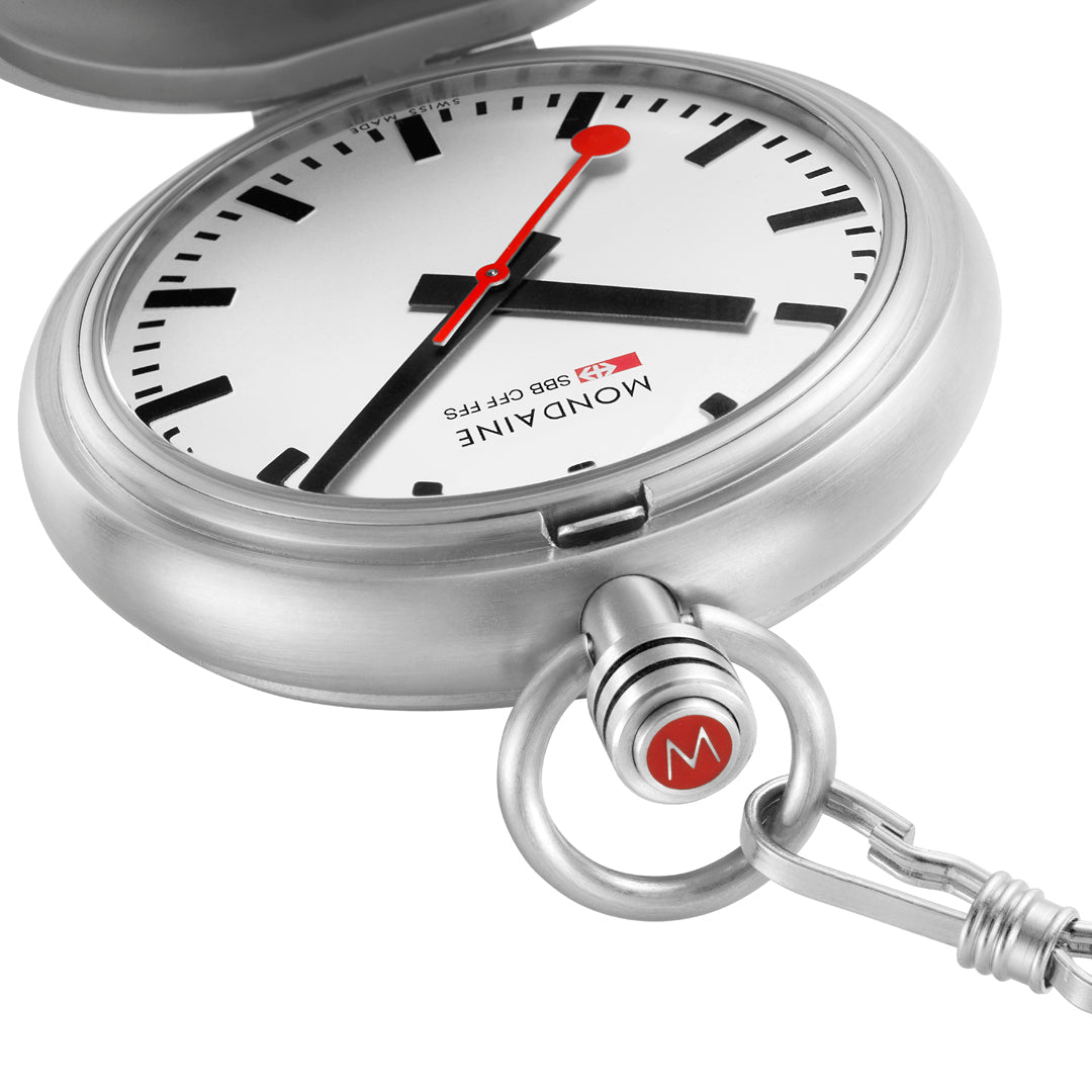 Mondaine Swiss Pocket Watch Special Edition 48mm Stainless Steel