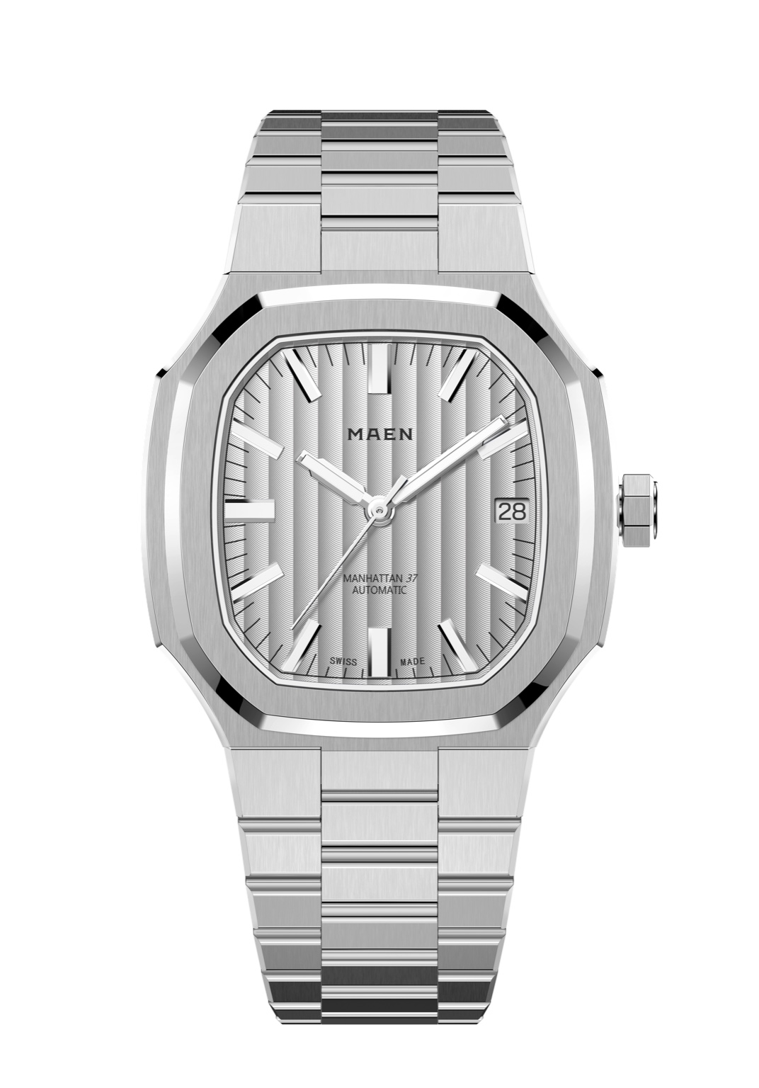 MAEN Manhattan 37 Silver Dial Date Display Automatic Watch M2.1.5