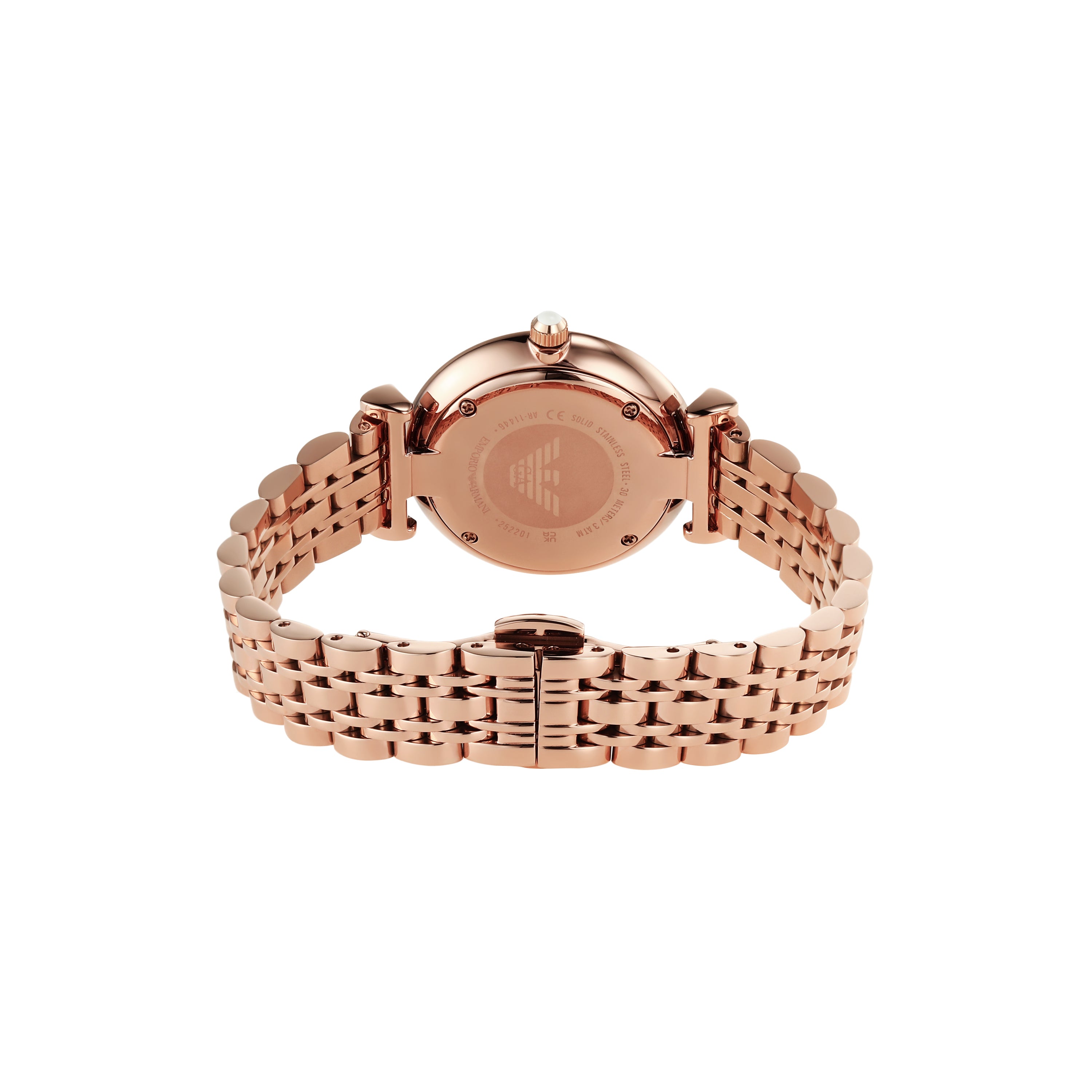 Emporio Armani Elegant Rose Gold Women's Steel Watch AR11446