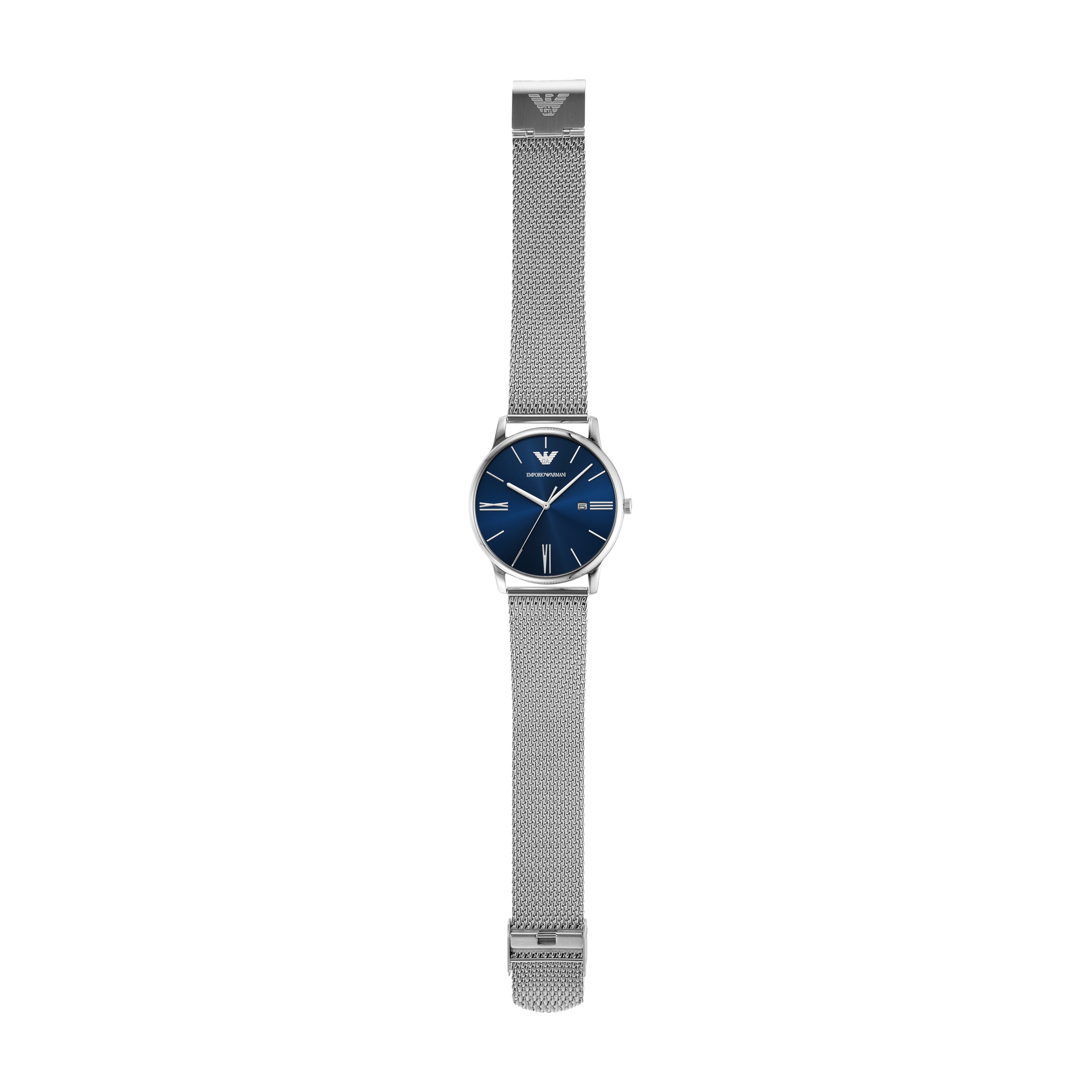 Emporio Armani Blue Sunray Dial Stainless Steel Men's Watch AR11571