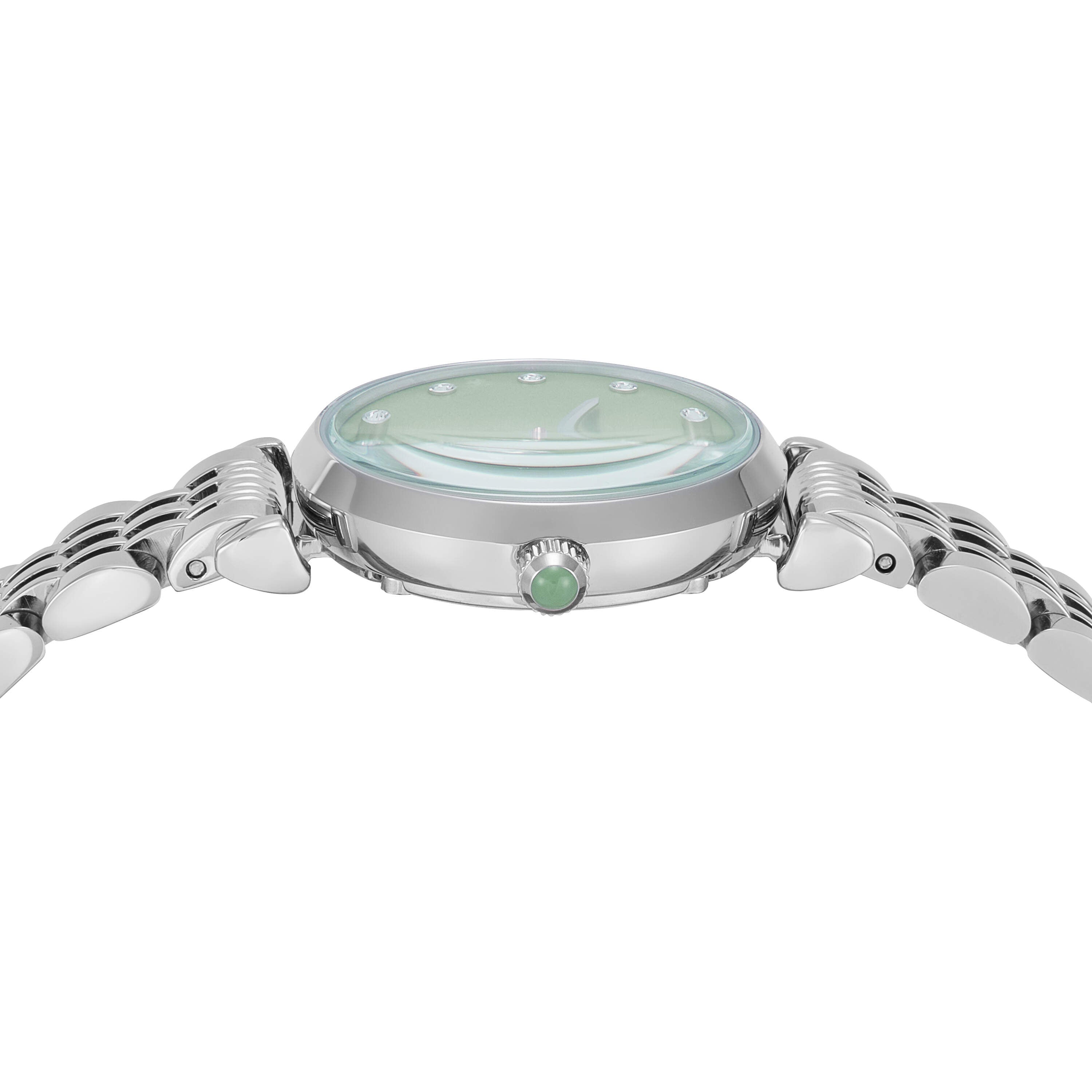 Emporio Armani Green Dial Stainless Steel Watch AR11667