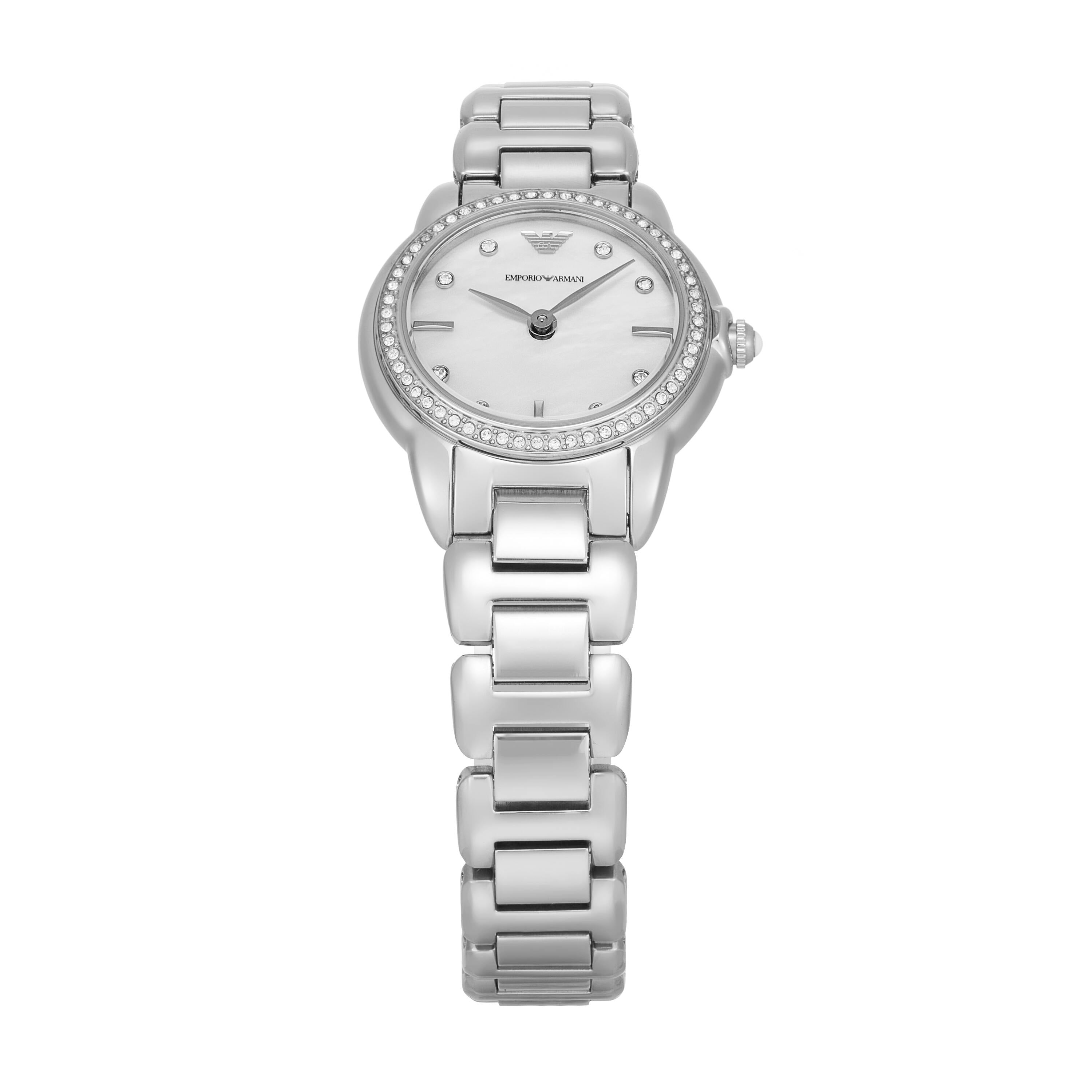 Emporio Armani White Dial Stainless Steel Watch AR11669