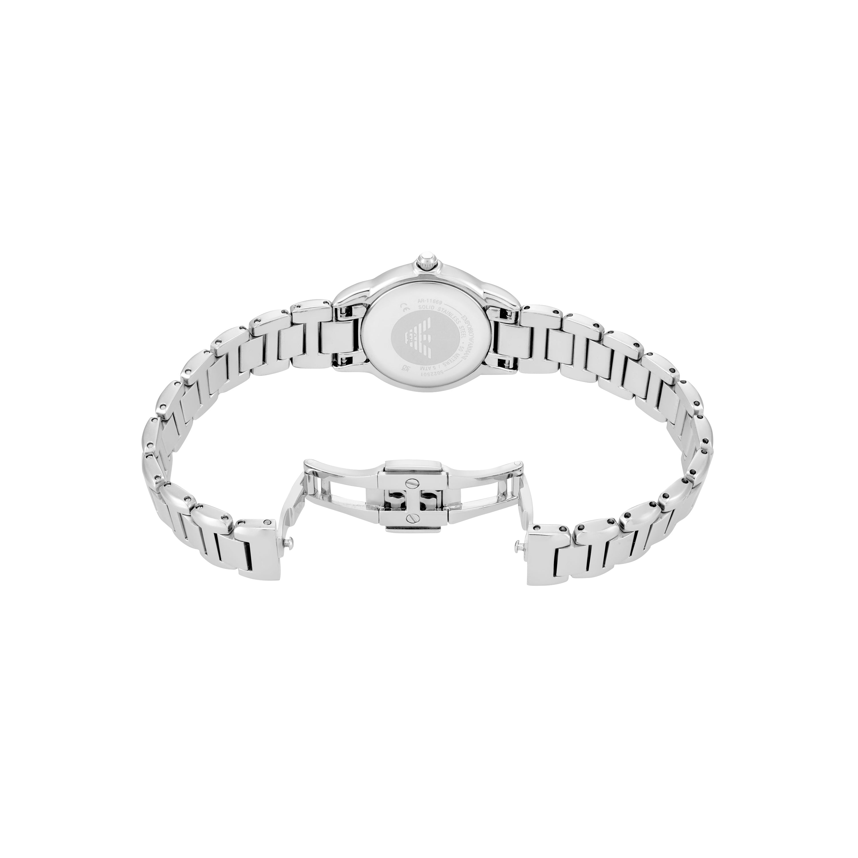 Emporio Armani White Dial Stainless Steel Watch AR11669