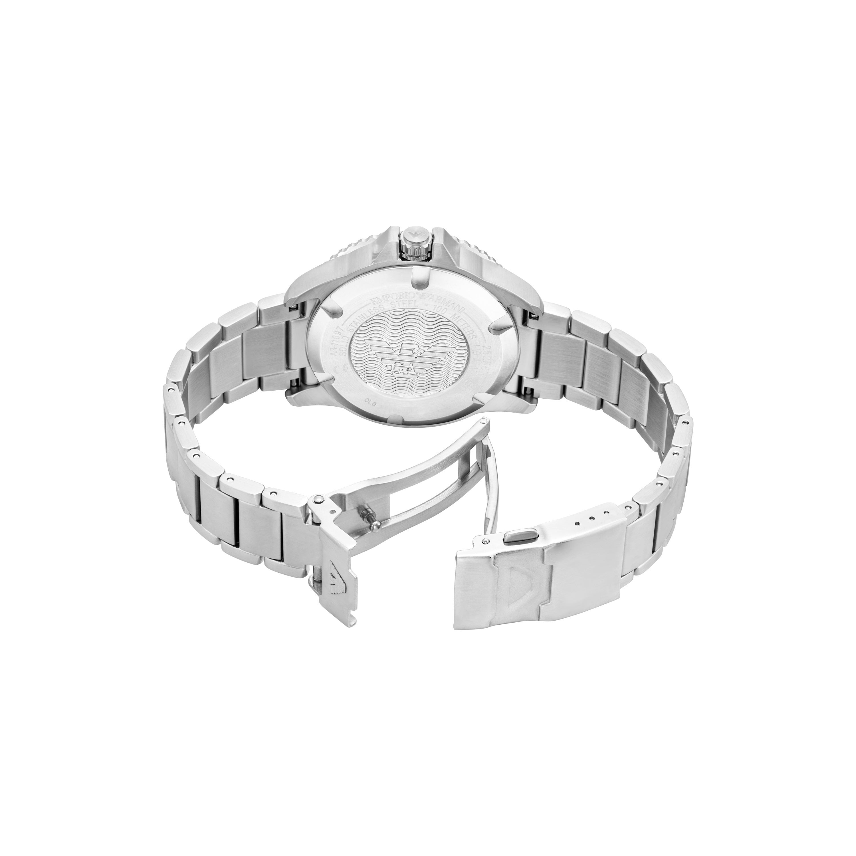 Armani World Explorer Solar Powered Stainless Steel Watch AR11697