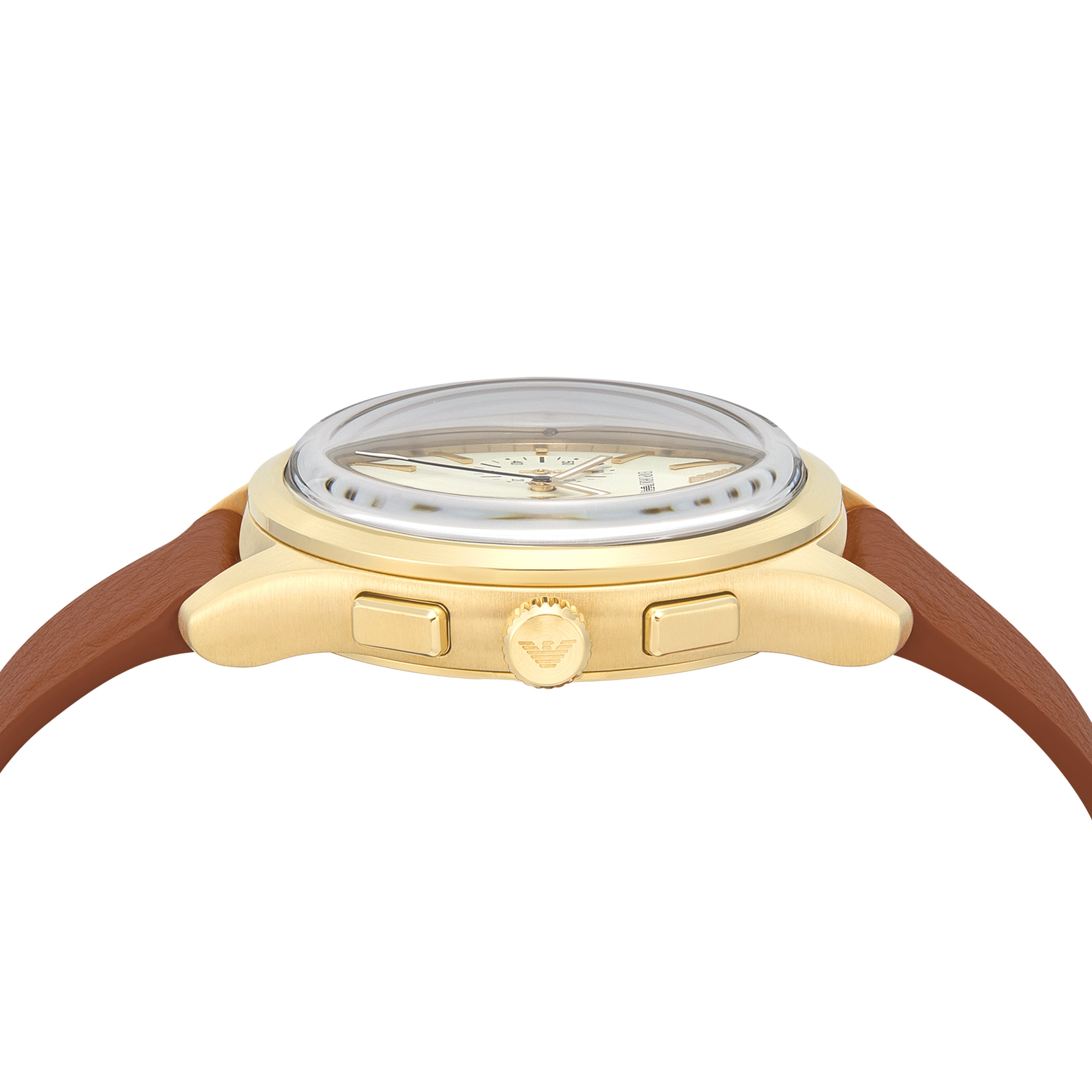 Emporio Armani Chronograph Brown Leather Watch AR11714