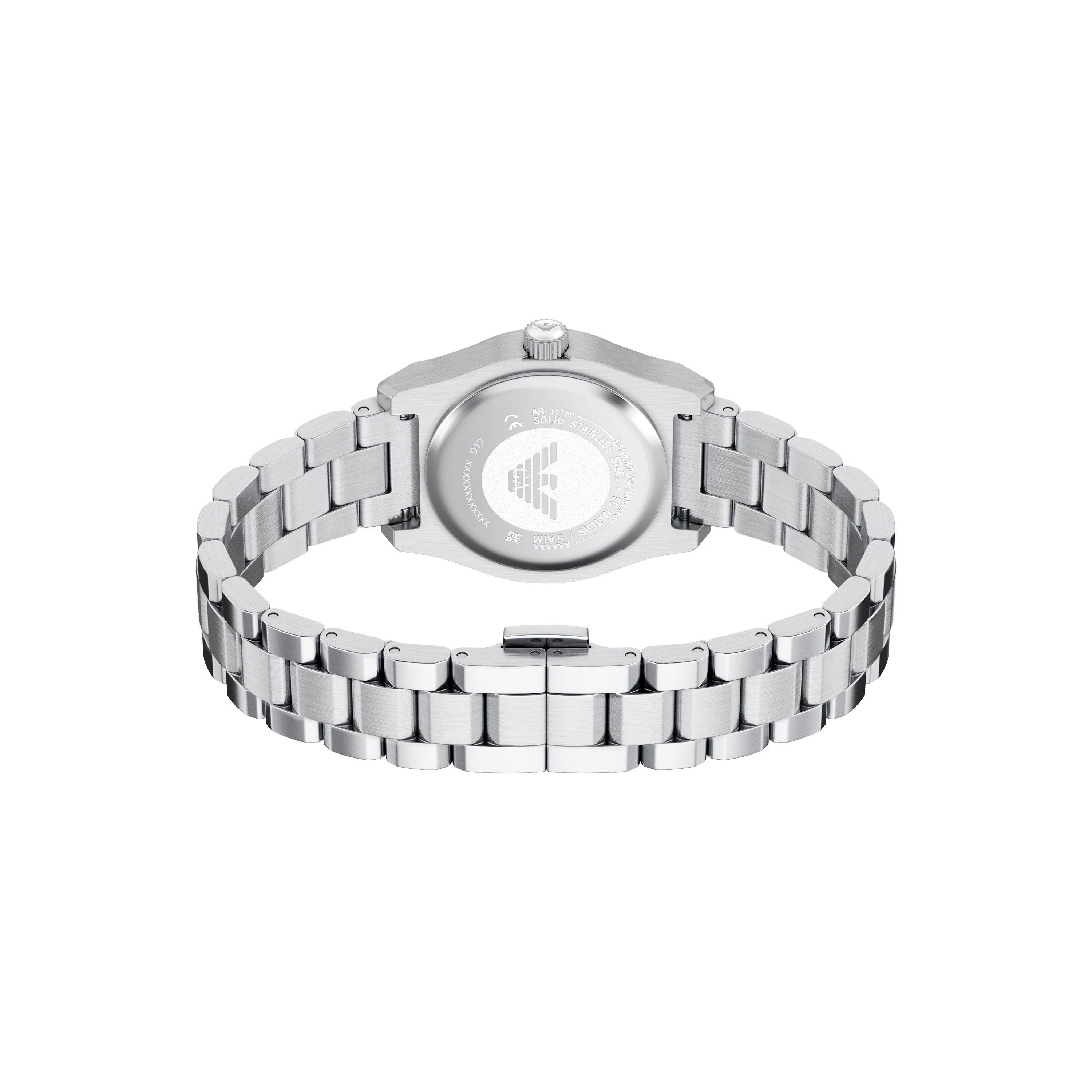 Emporio Armani Blue Dial Stainless Steel Watch AR11760