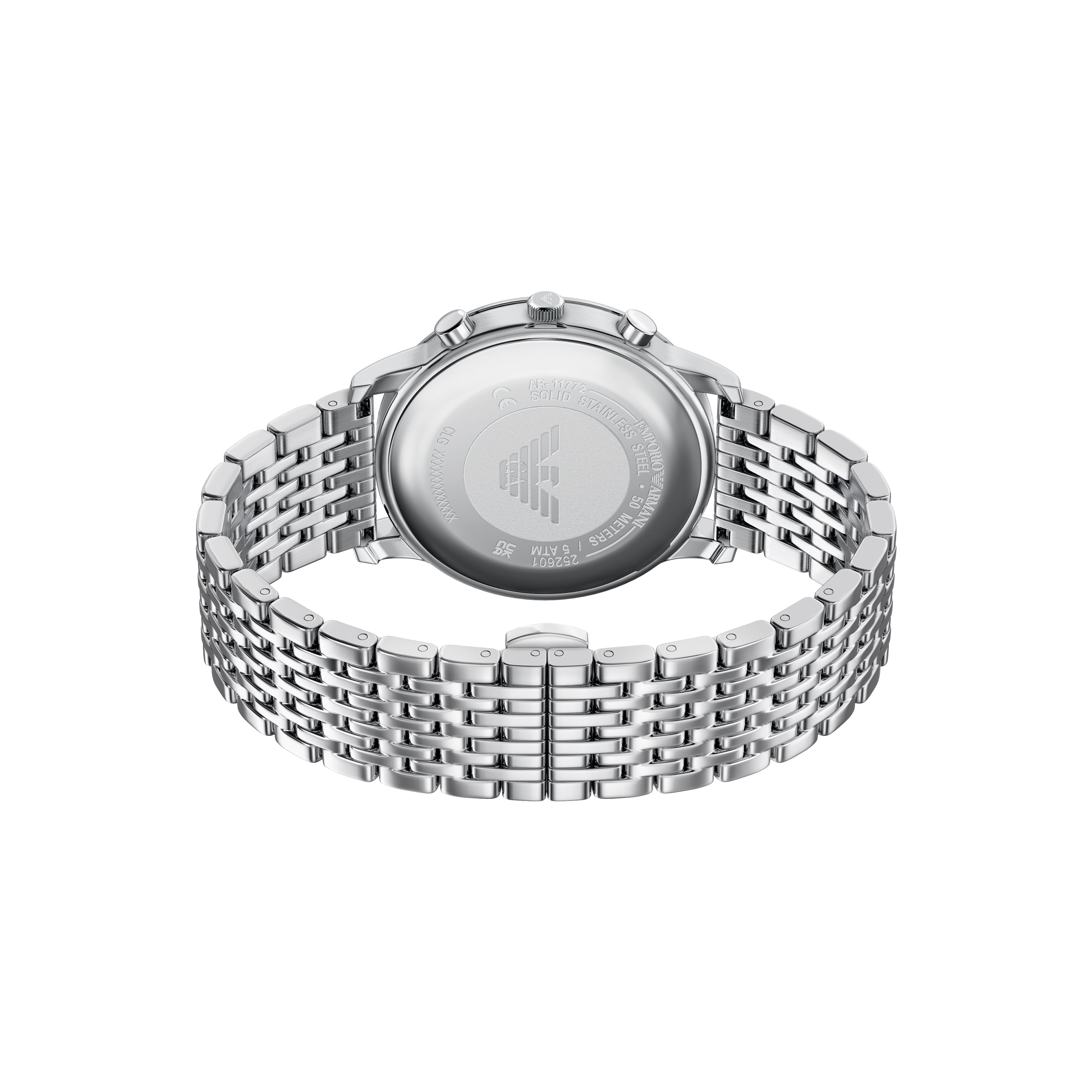 Emporio Armani Black Dial Stainless Steel Watch AR11772