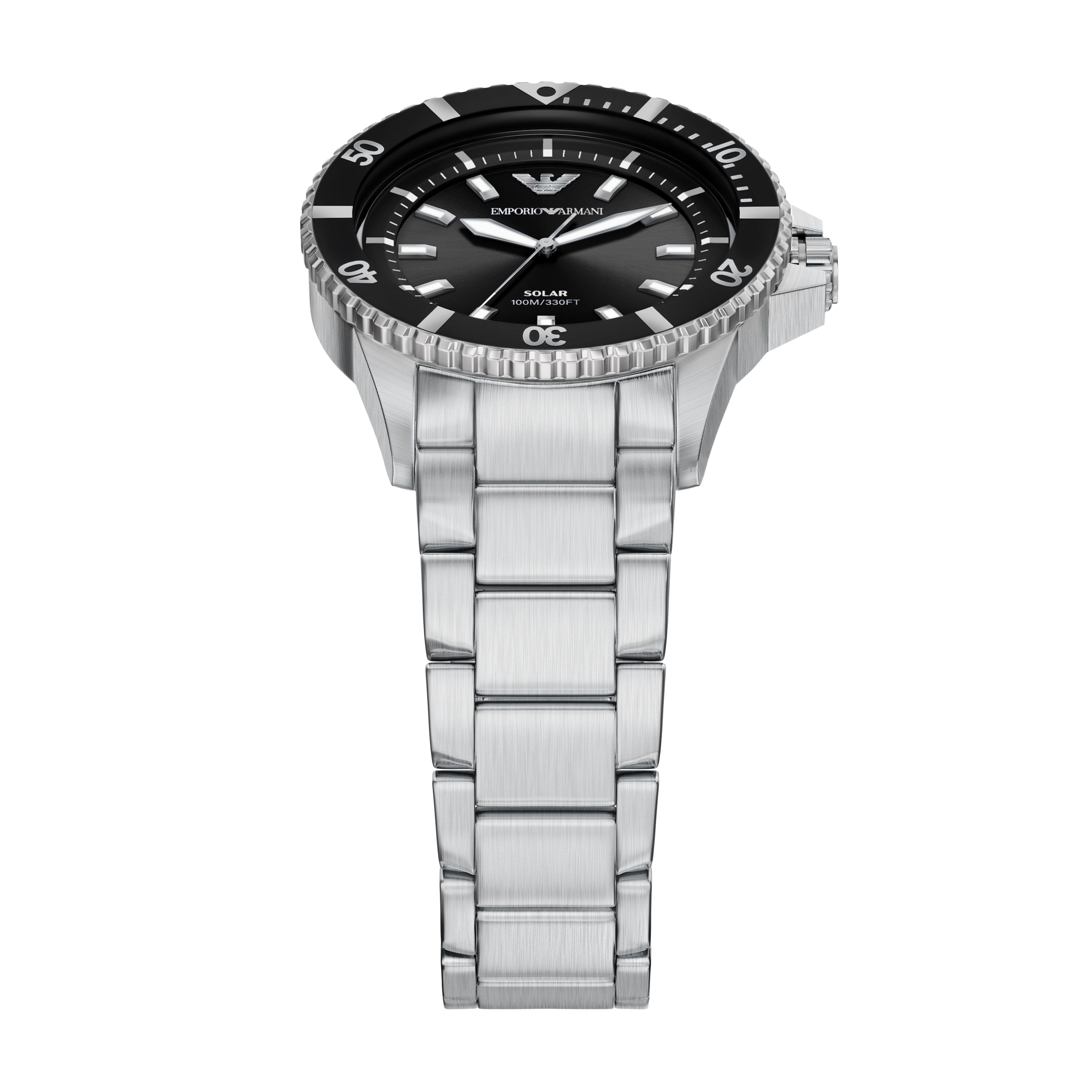 Emporio Armani Black Dial Stainless Steel Watch AR11787