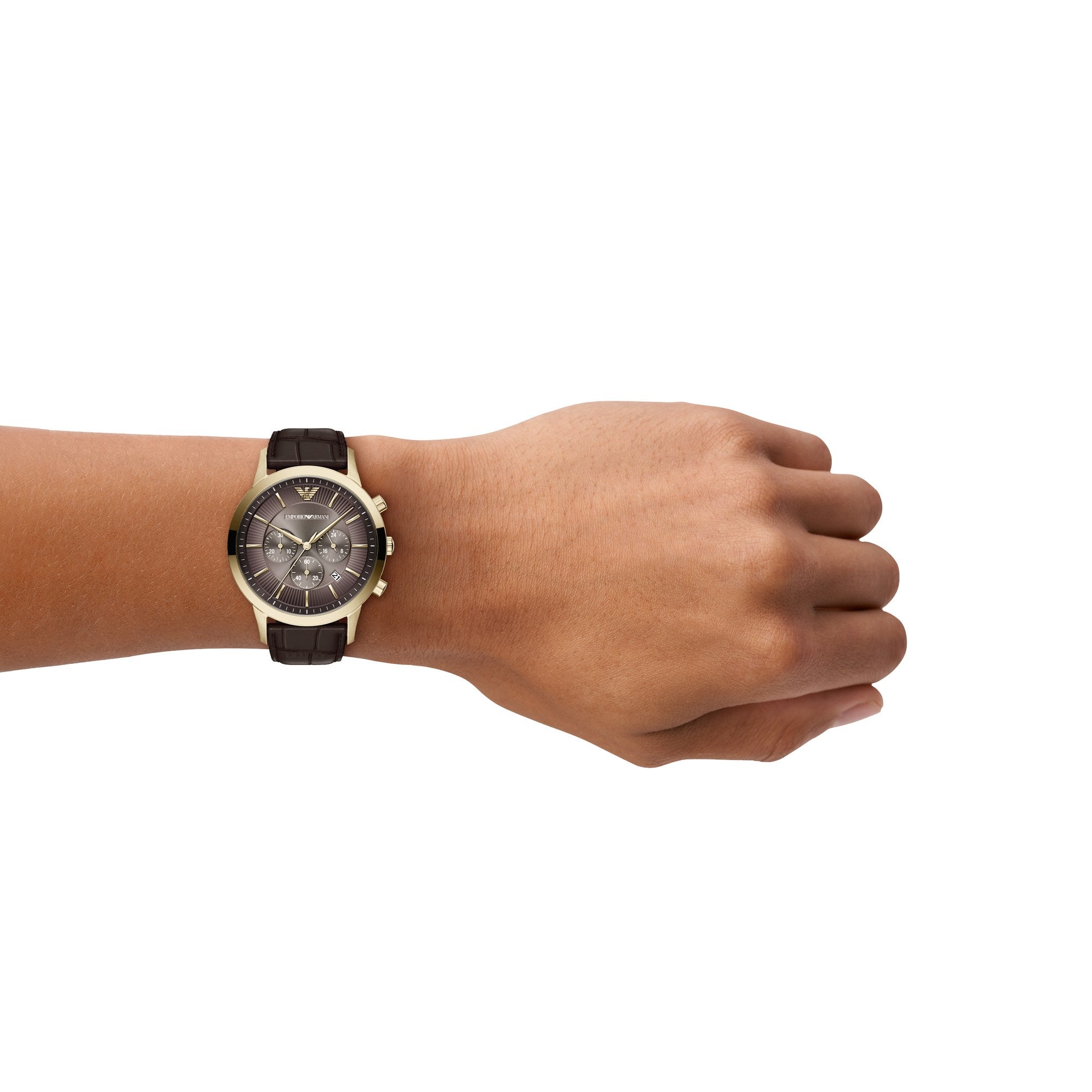 Emporio Armani men's watch, brown dial (view 7)