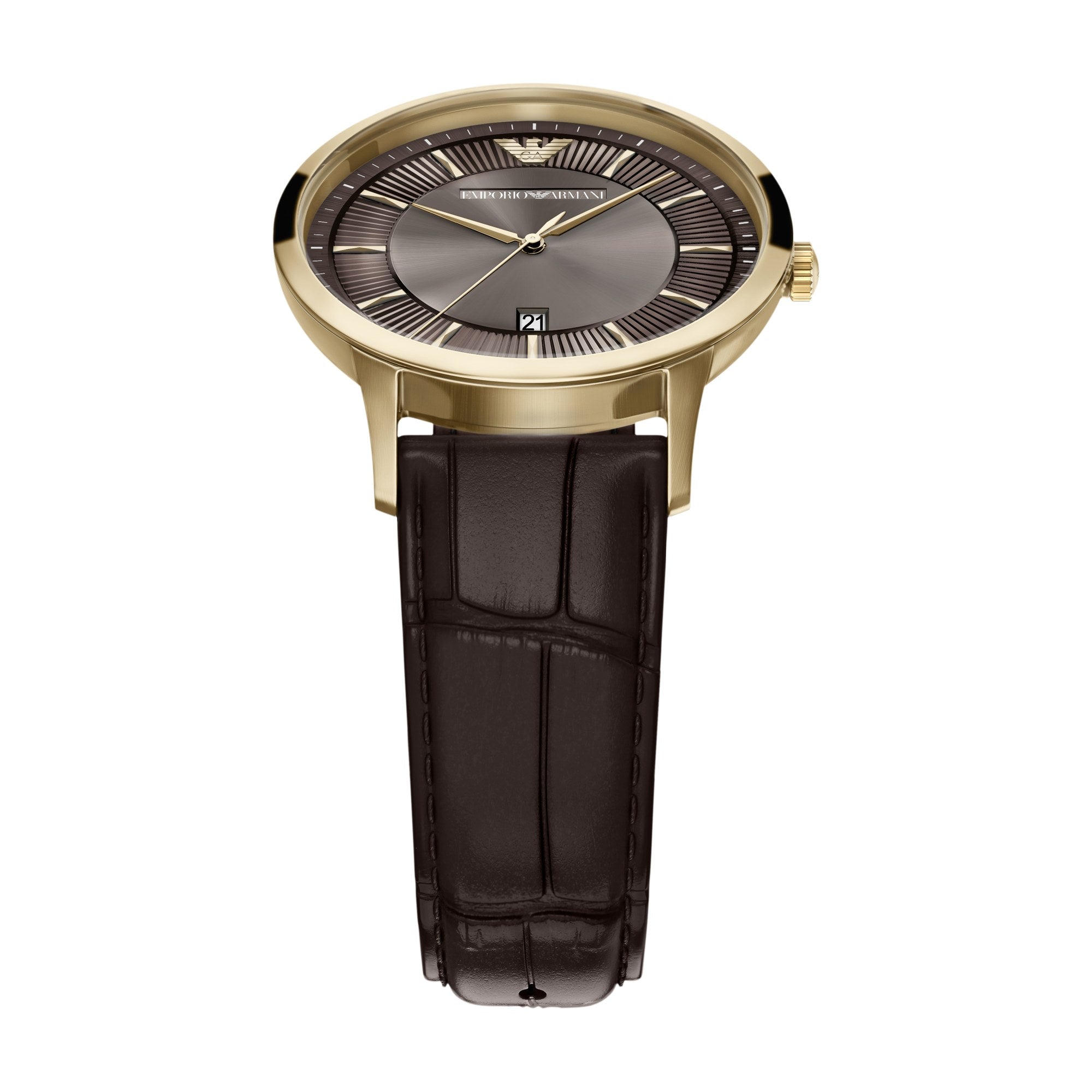 Emporio Armani men's watch, brown dial (view 2)
