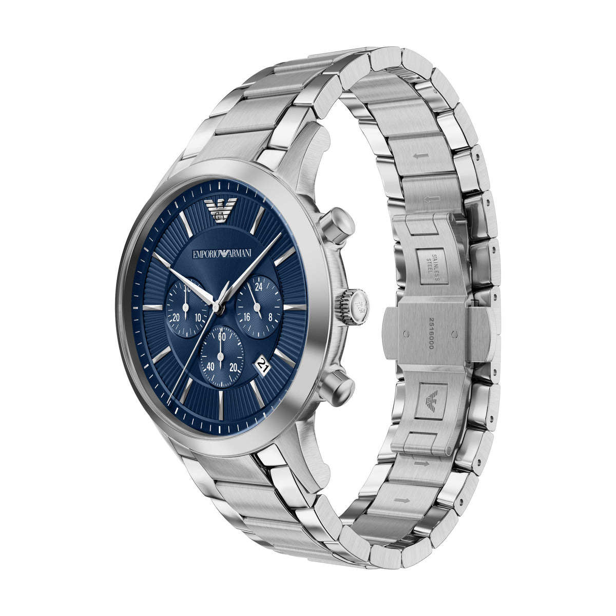 Emporio Armani Archetipo Chronograph AR11836 angled view