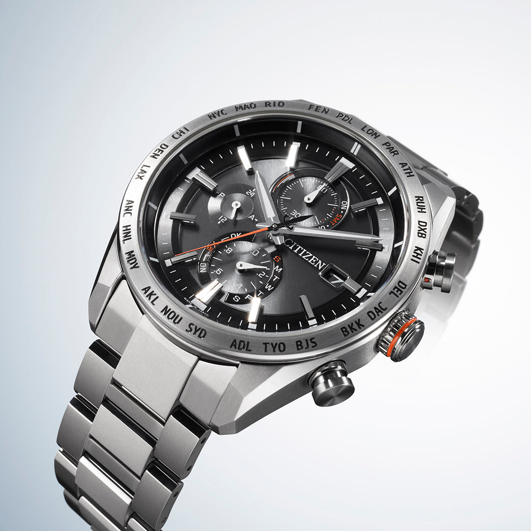 Citizen Attesa Radio Controlled Eco-Drive Titanium Watch AT8181-63E
