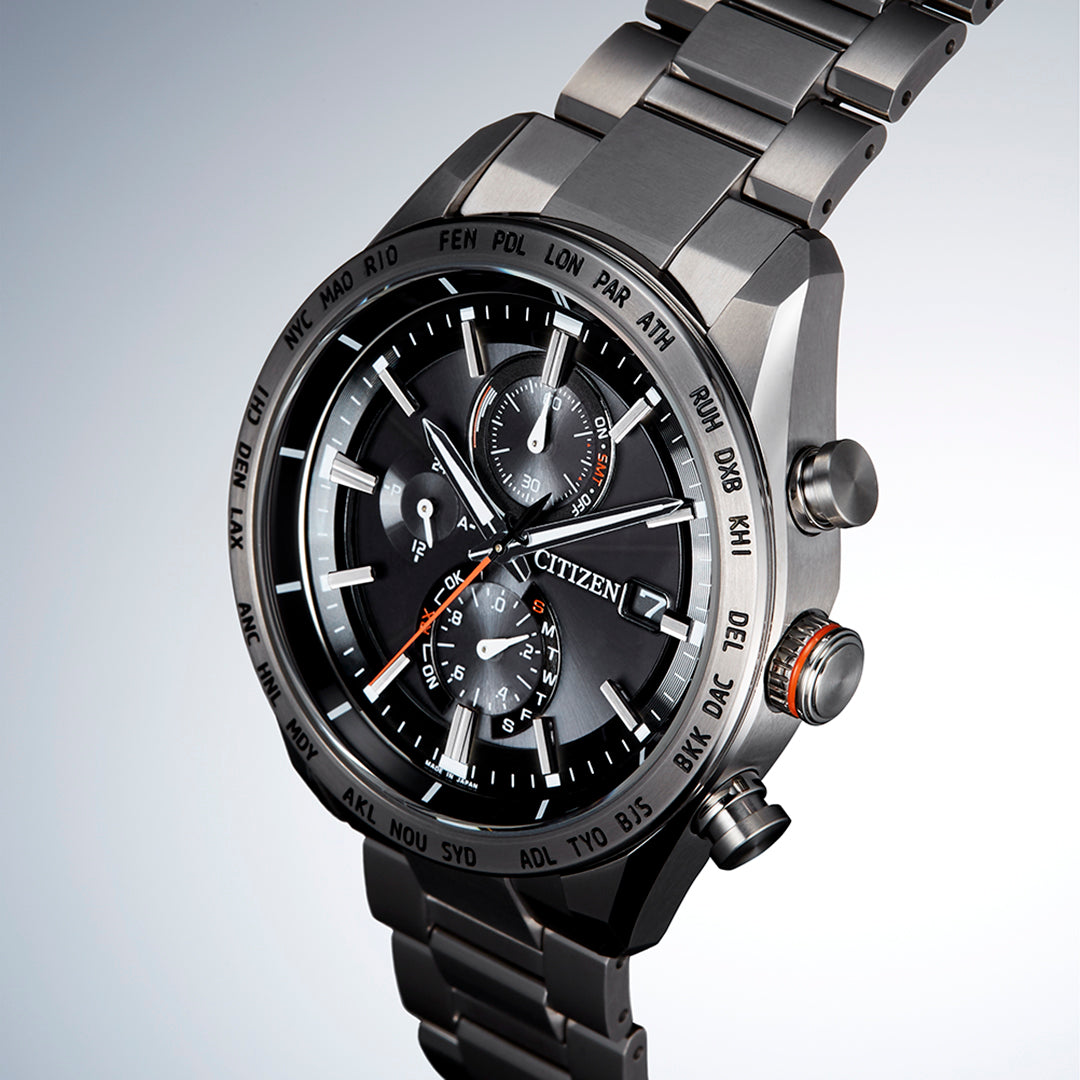 Citizen Attesa Radio Controlled Eco-Drive Titanium Watch AT8181-63E