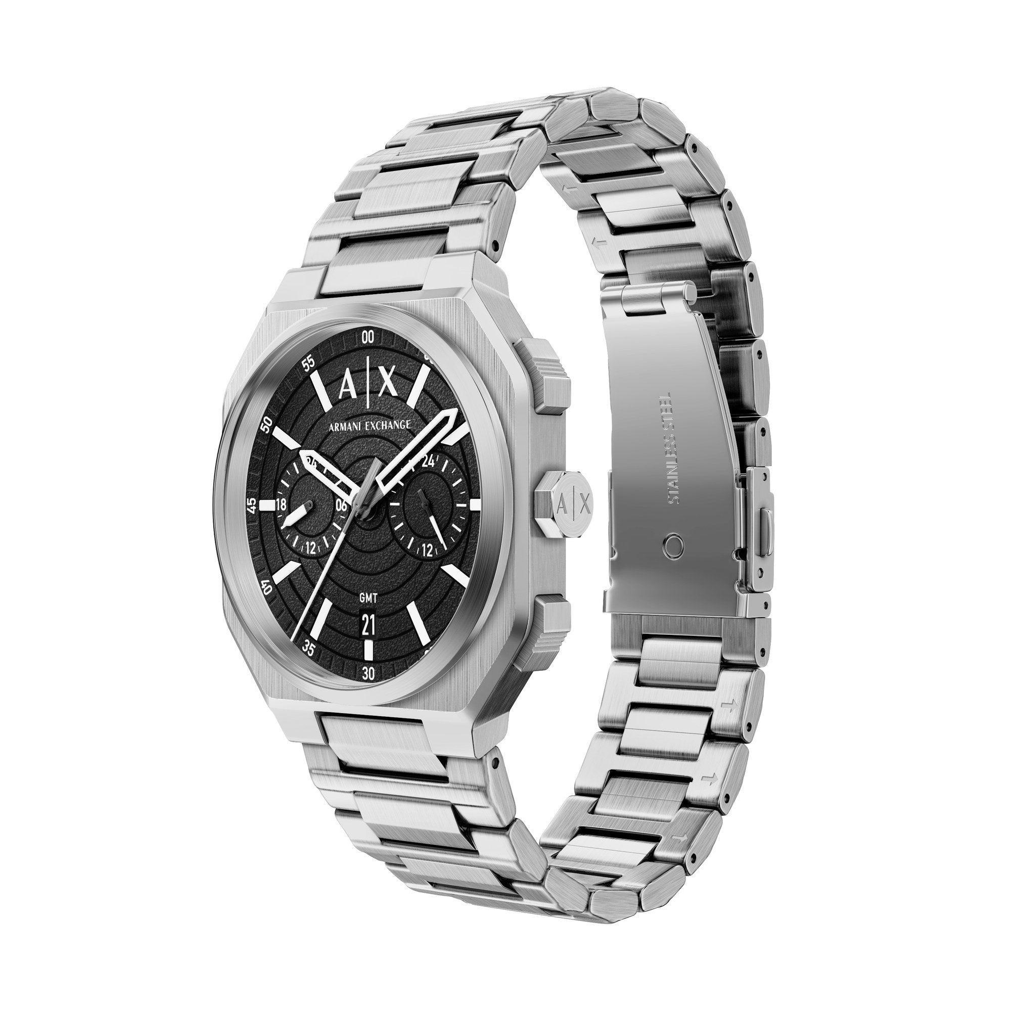 Armani Exchange men's watch, black dial (view 3)