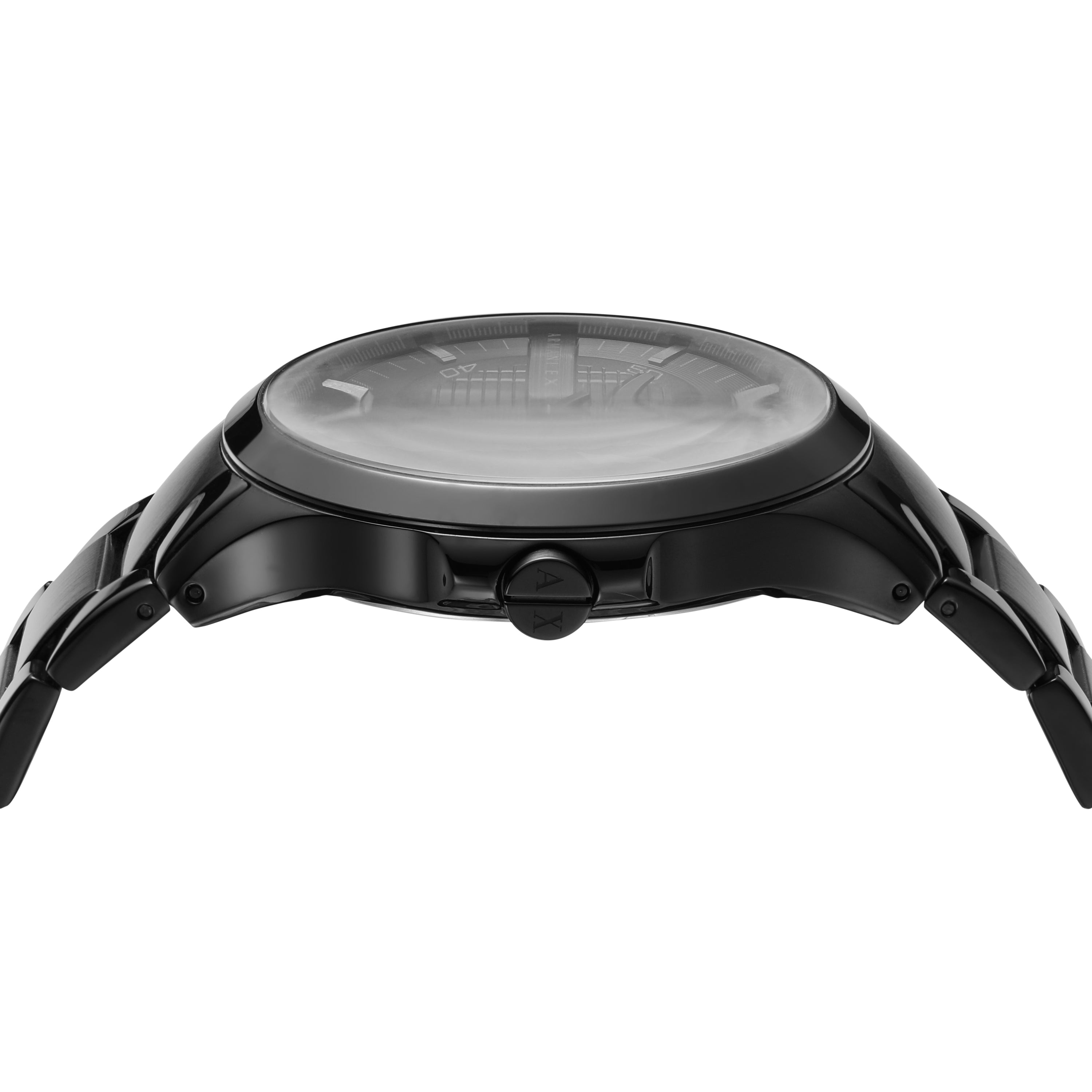 Armani Black Stainless Steel Luxury Watch for Men AX2104