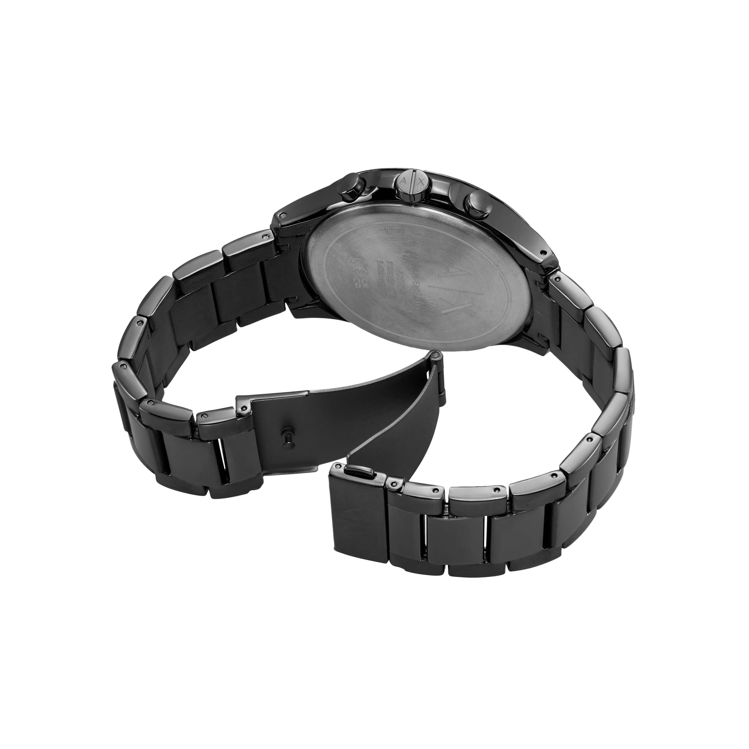 Armani Exchange Chronograph Gunmetal Stainless Steel Watch AX2454