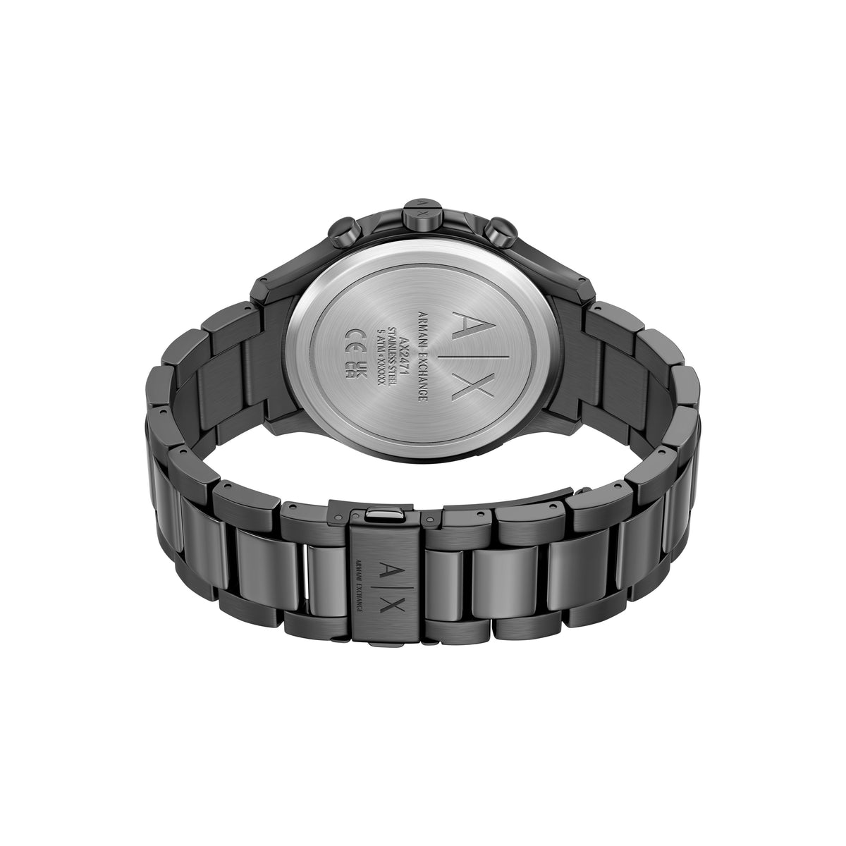 Armani Exchange Hampton Chronograph Gunmetal AX2471 caseback