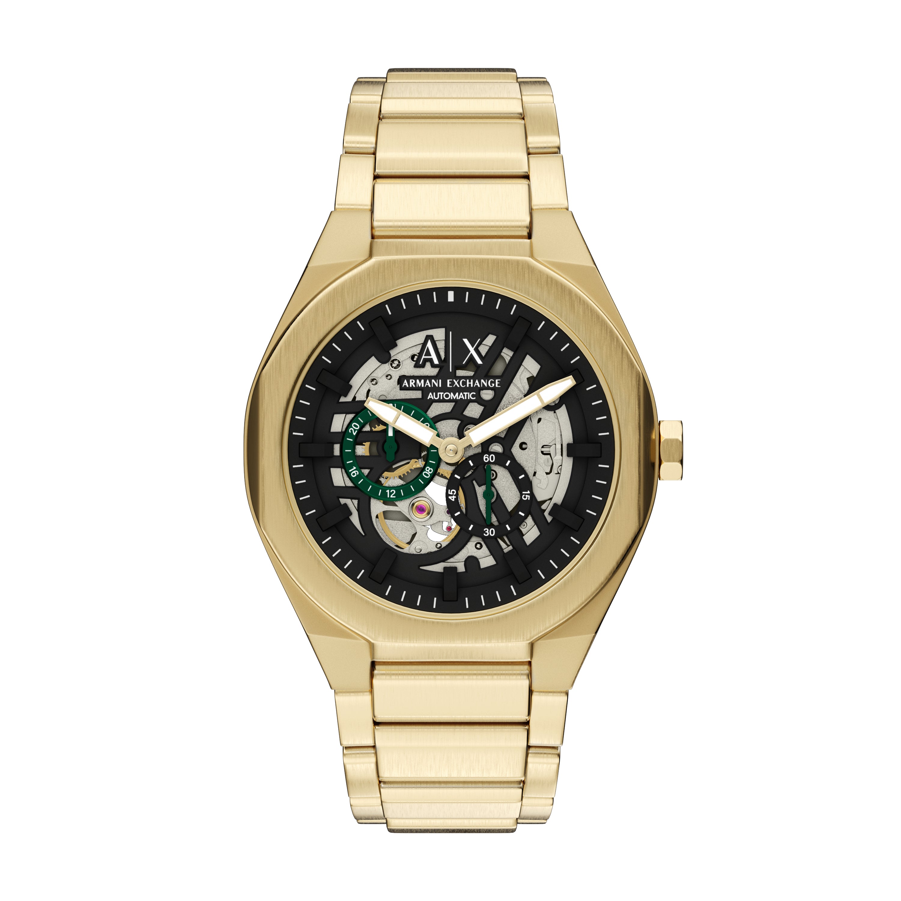 Armani Exchange Sync Automatic Gold Stainless Steel Watch AX4194