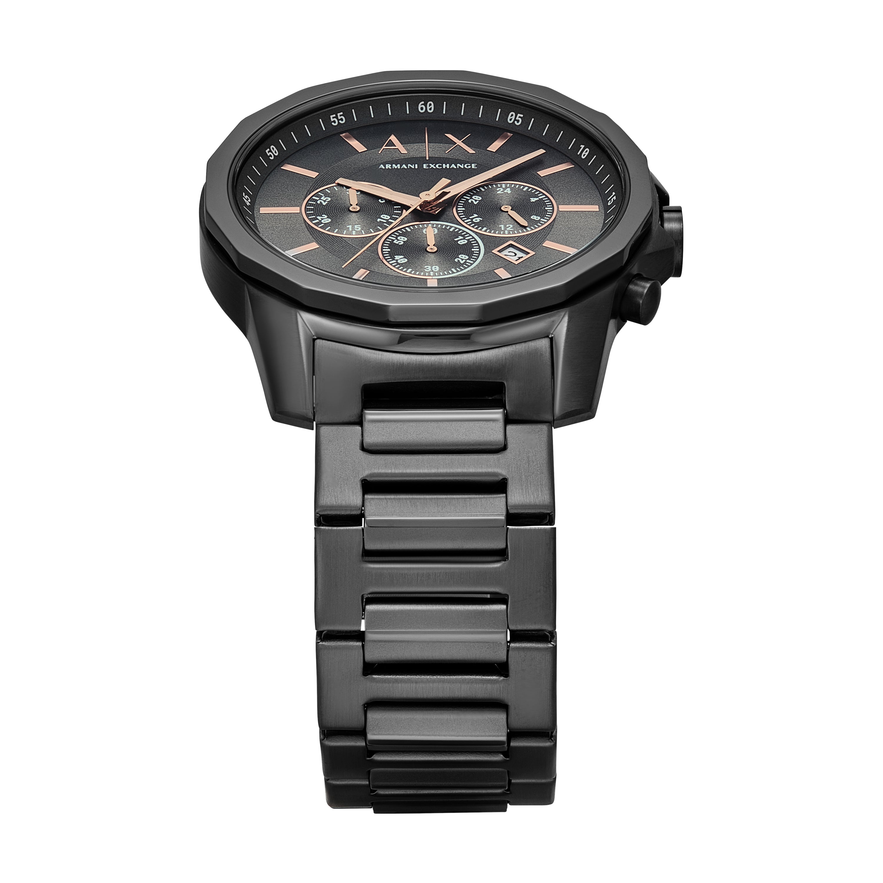 Armani Exchange Banks Chronograph Gunmetal Watch and Bracelet Set AX7170SET