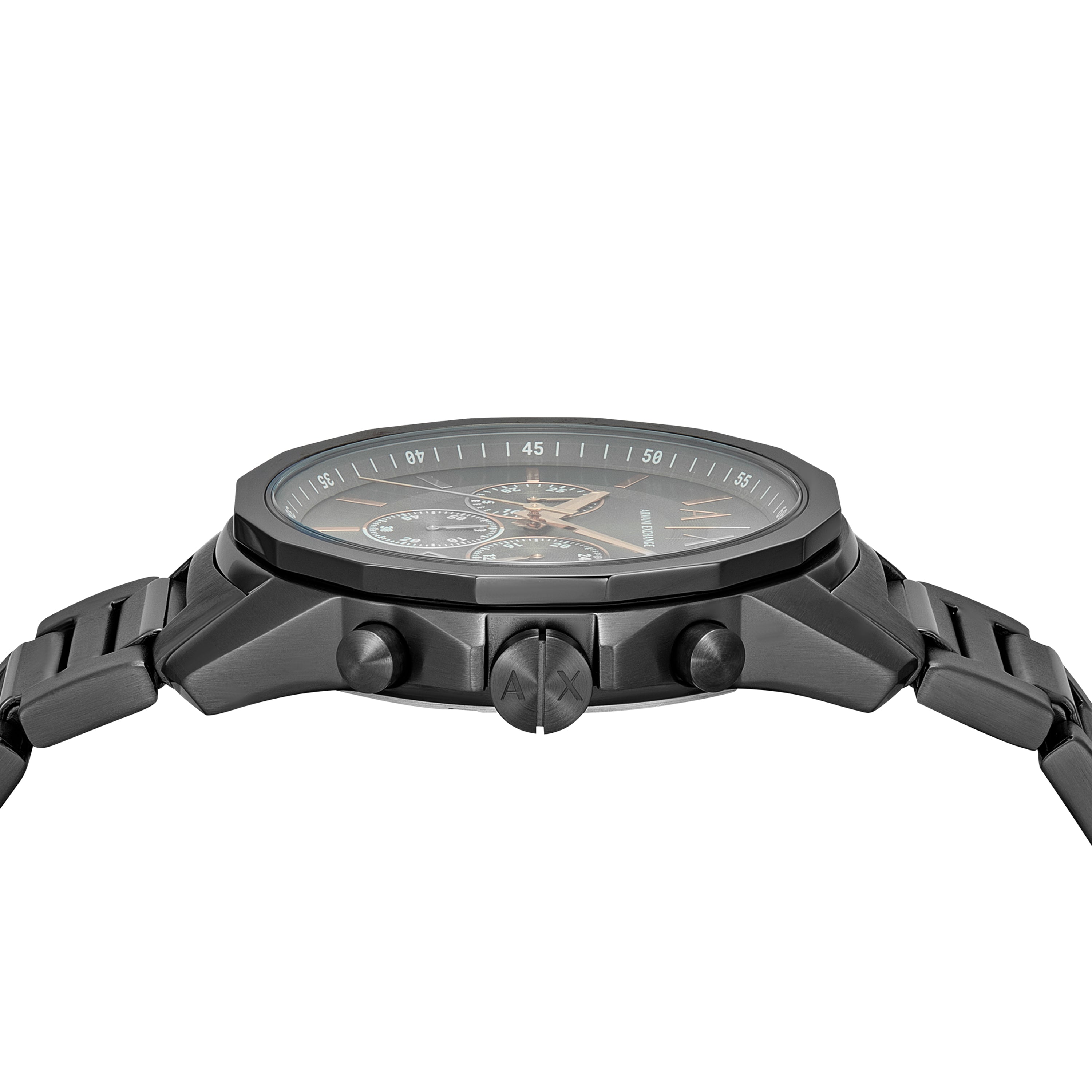 Armani Exchange Banks Chronograph Gunmetal Watch and Bracelet Set AX7170SET