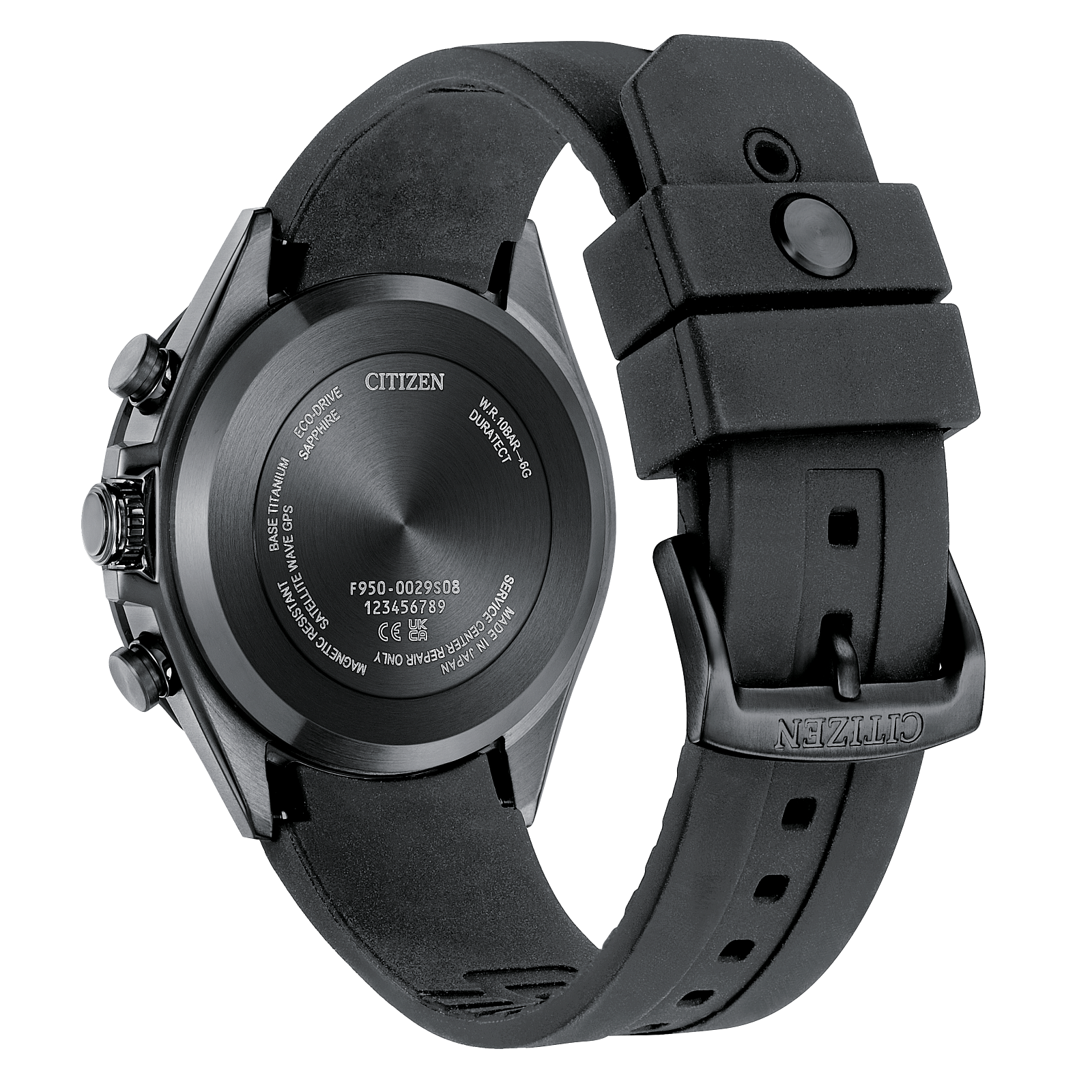 Citizen Attesa Satellite Eco-Drive Polyurethane Band Watch CC4055-14H