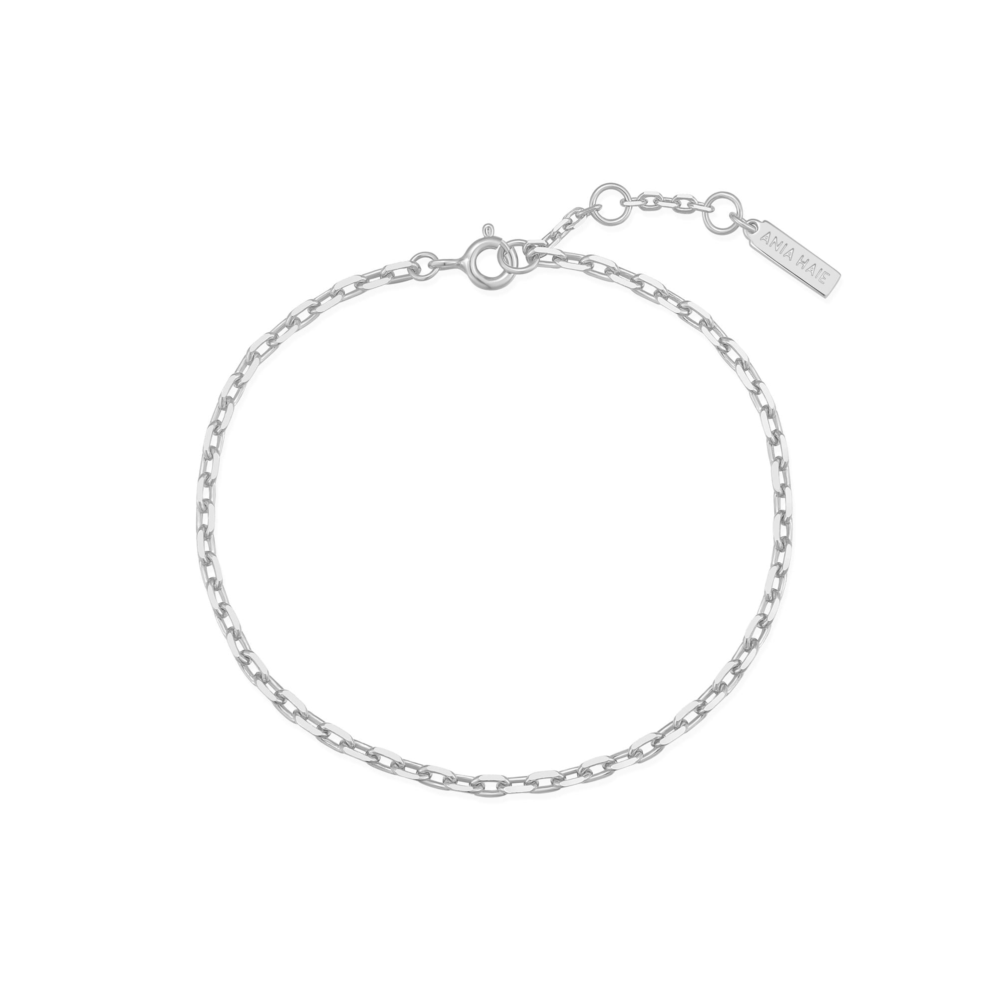 Ania Haie Silver Paper Clip Chain Bracelet for Layered Style