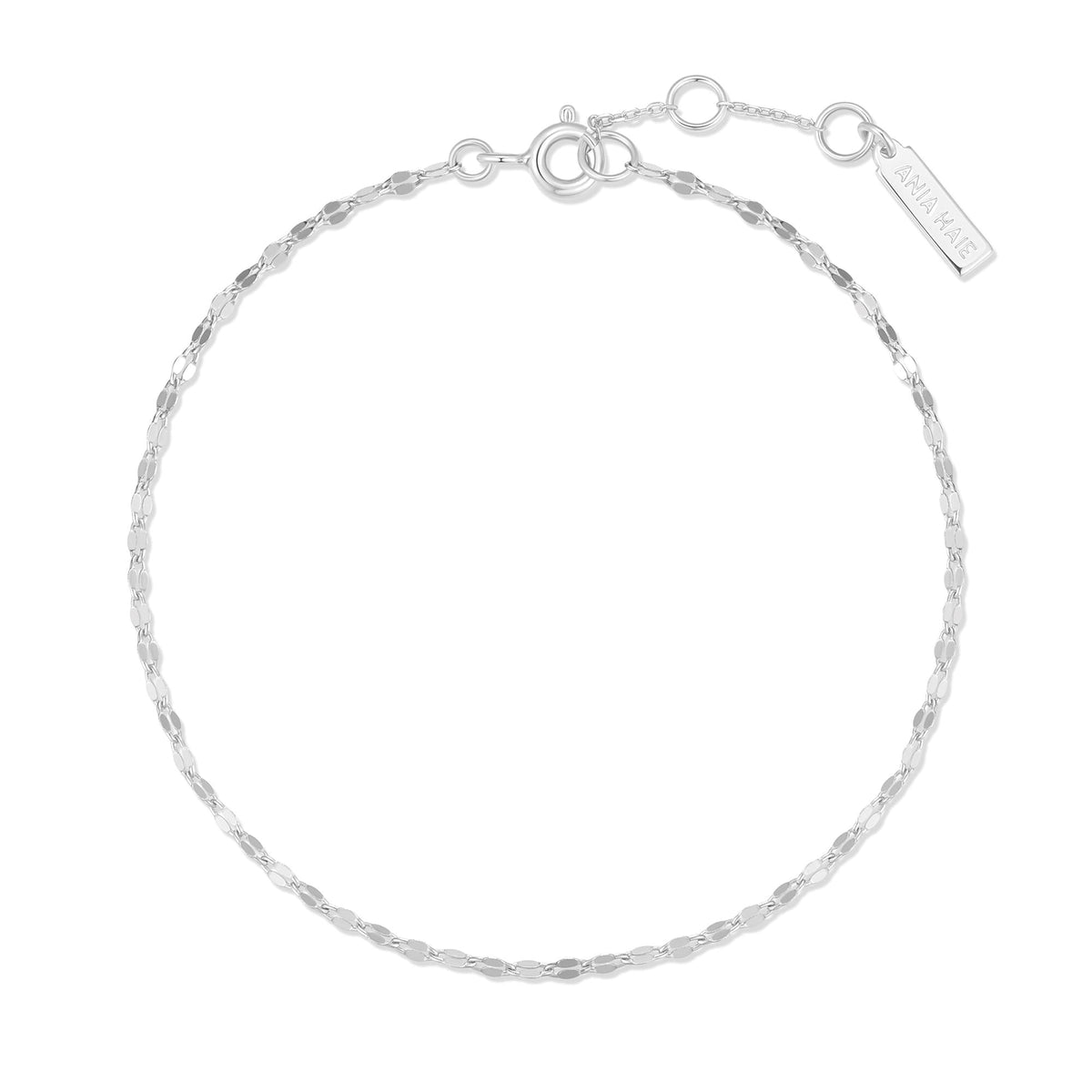 Ania Haie Silver Textured Chain Bracelet