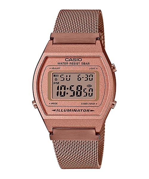 Casio Vintage Rose Gold Stainless Steel Watch B640WMR-5A