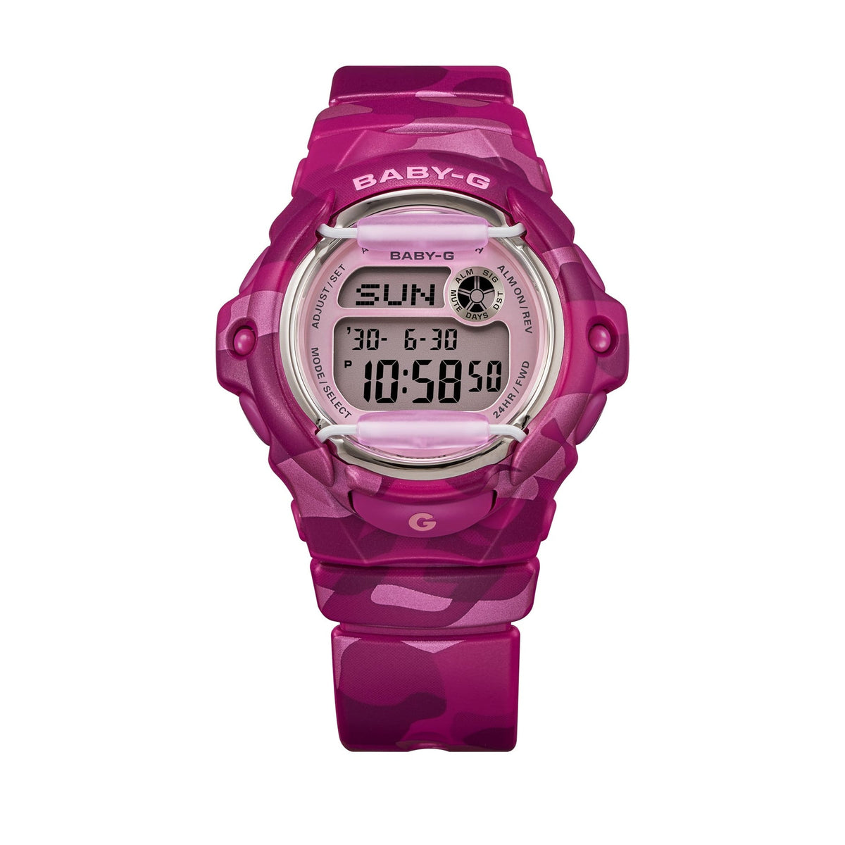 Baby-G Y2K Camo Pink Digital Resin BG169CM-4D