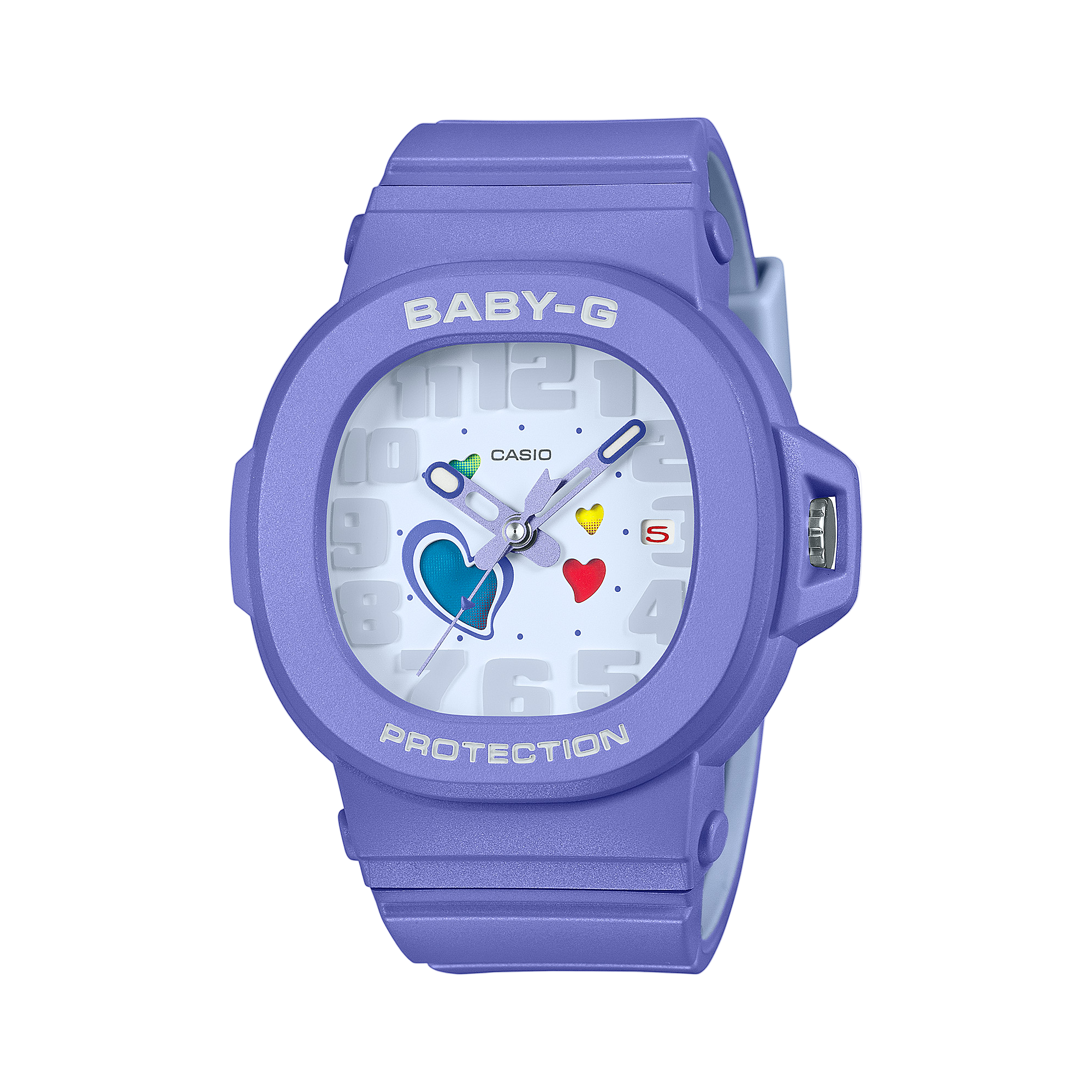 Baby-G Analog Space Pop Dial Purple Resin Band Watch BGA10D-6A