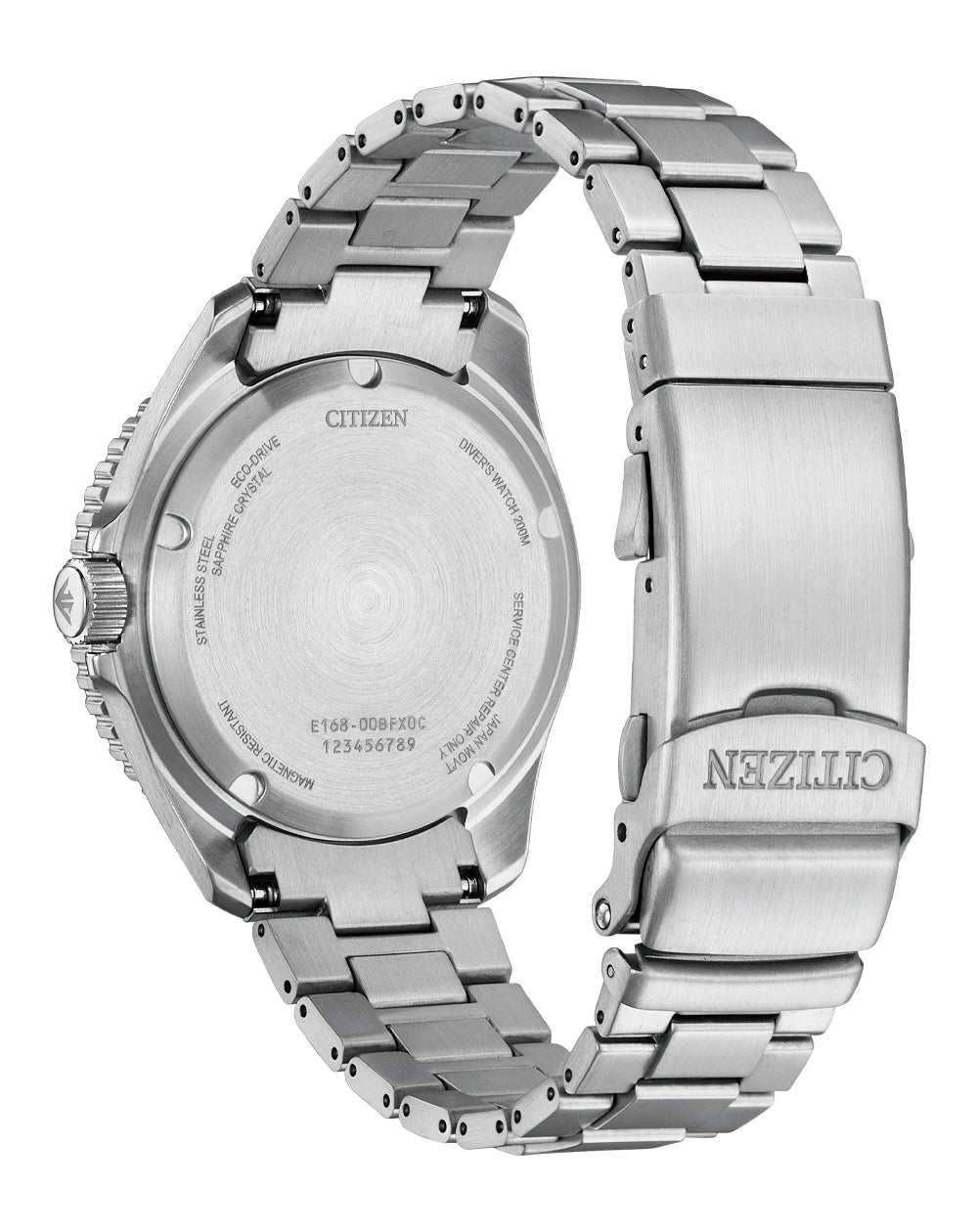 Citizen Promaster Marine Diver Green Dial Stainless Steel Watch BN0269-50W