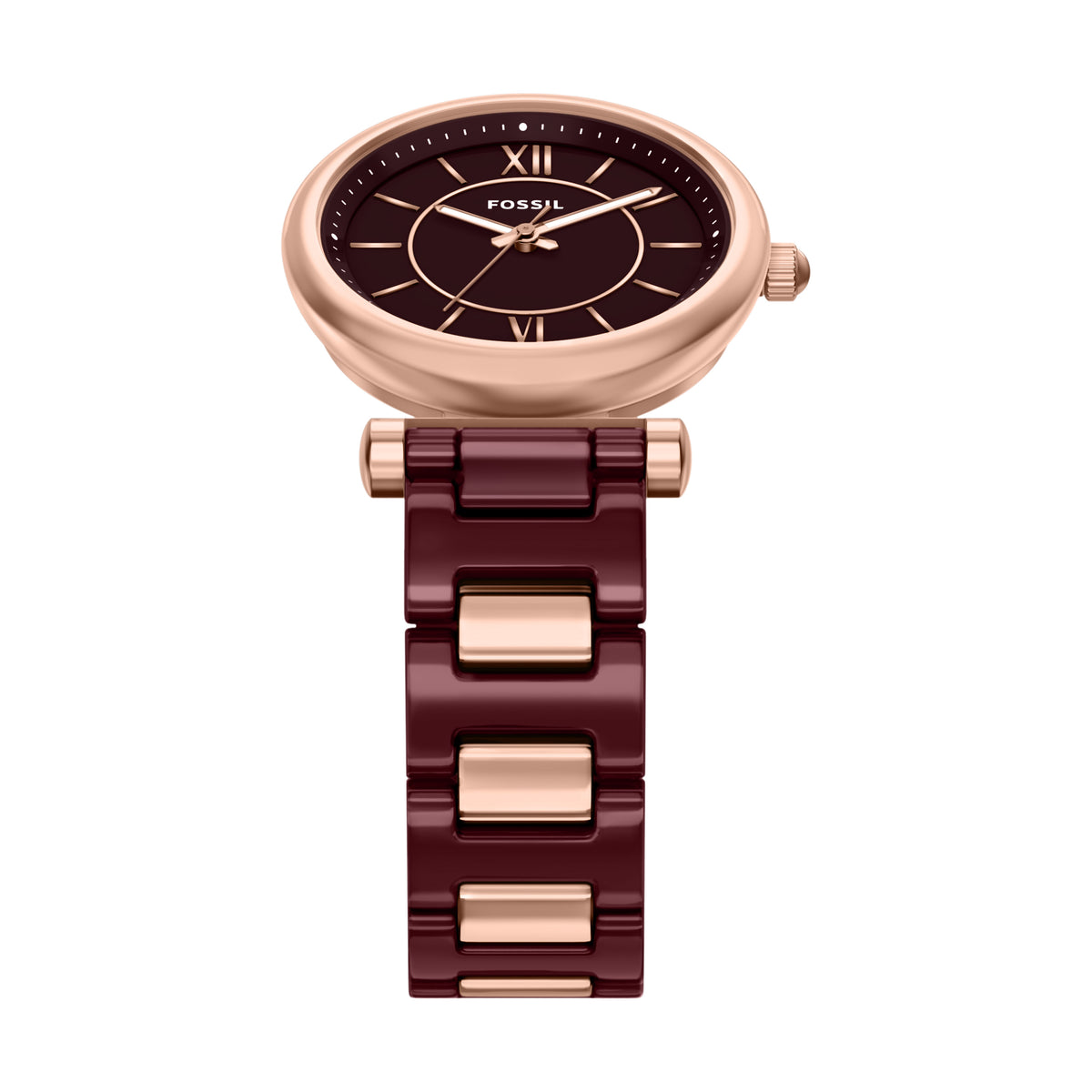 Fossil Carlie Red Ceramic CE1139 side view