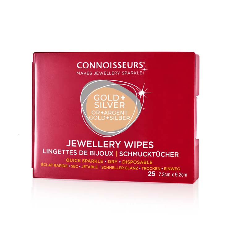 Connoisseurs Jewellery Dry Wipes 25 Pack Anti Tarnish Shield