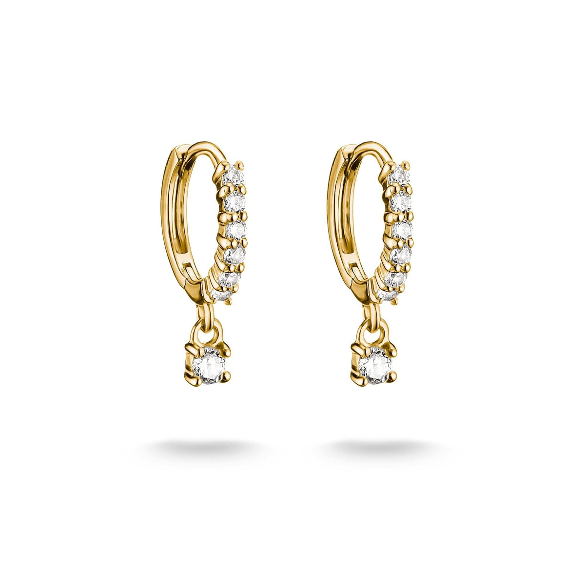 Thomas Sabo Hoop earrings with brilliant-cut zirconia TCR781MY TCR781MY front packshot
