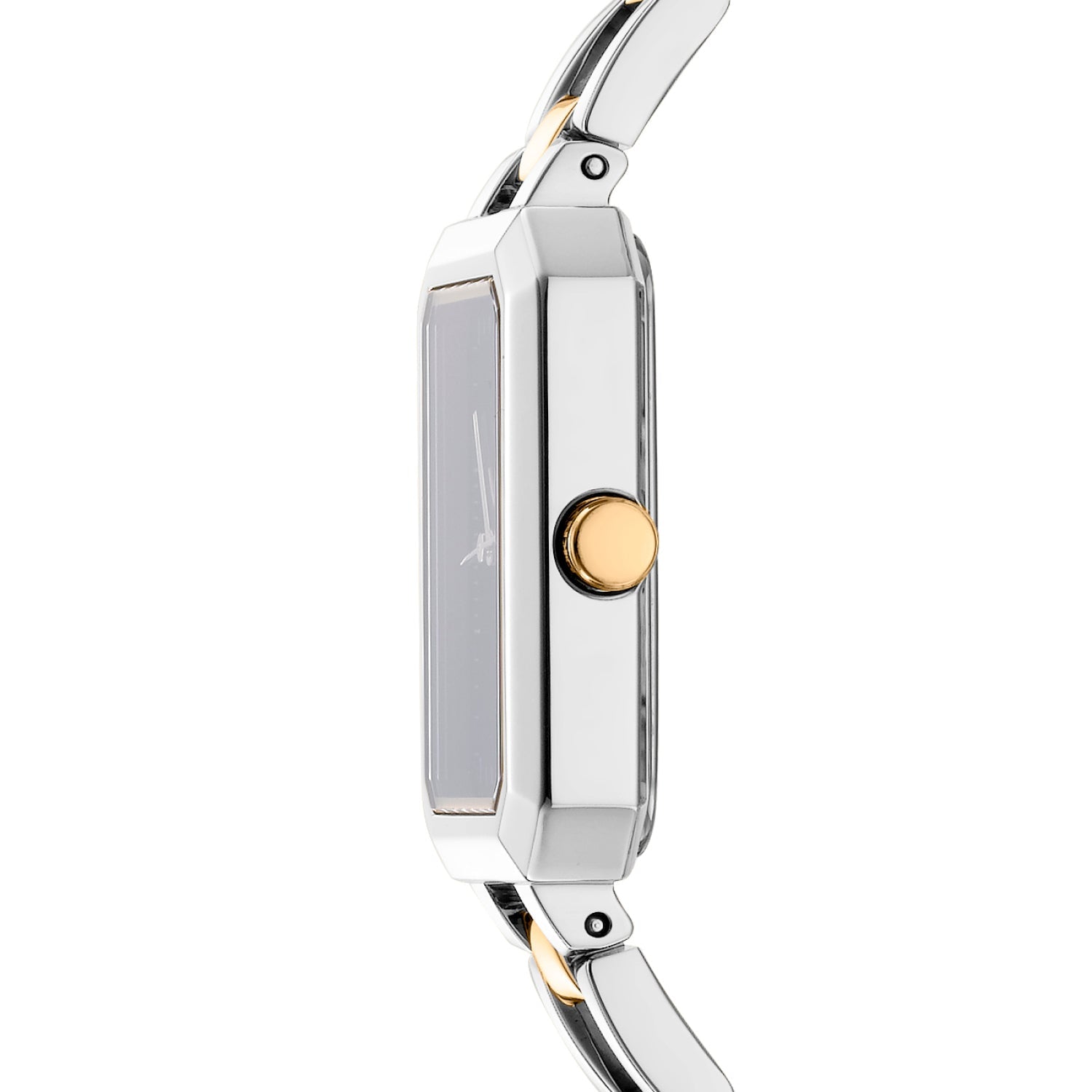 DKNY Uptown Midi Two Tone Stainless Steel Womens Dress Watch
