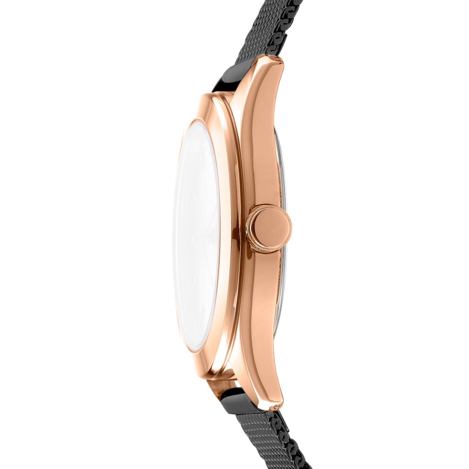 DKNY Astoria Rose Gold Stainless Steel Black Dial 34mm Watch