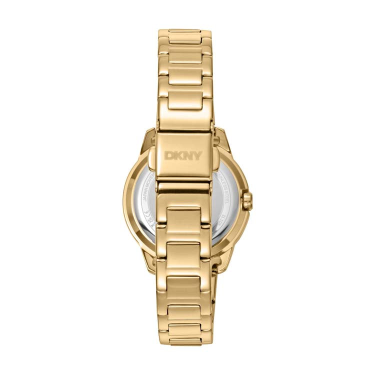 DKNY Gold Stainless Steel 30mm Watch for Women Champagne Dial