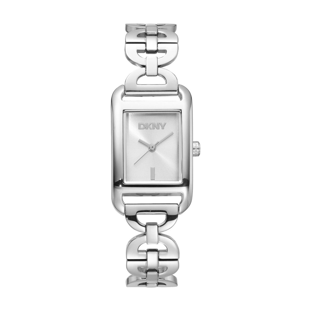 DKNY Open Link Silver 21x34mm Silver Dial Womens Watch DK1L142M0215