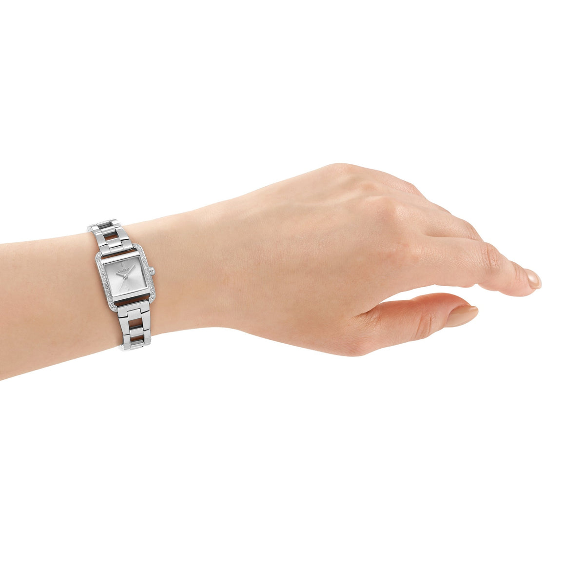 DKNY Mini Silver 21x27mm Womens Watch + Silver Bracelet DK1L143M0015