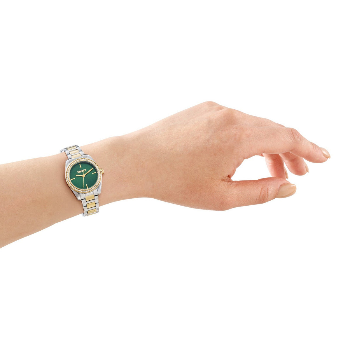 DKNY Evening Green Dial Two Tone Steel Womens Watch DK1L184M0095 view 4